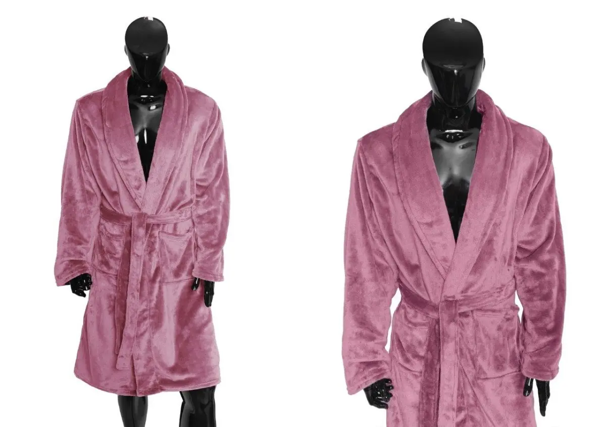 Faro Dámský fleecový župan COMFORT QUEEN vel. M růžový
