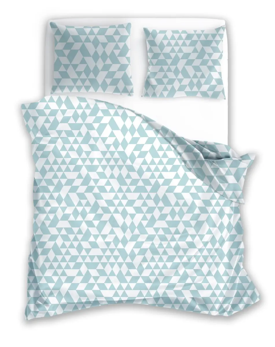 Faro Povlečení z mikrovlákna 002 HARMONY 160x200 cm + 2x 70x80 cm bílo/modré