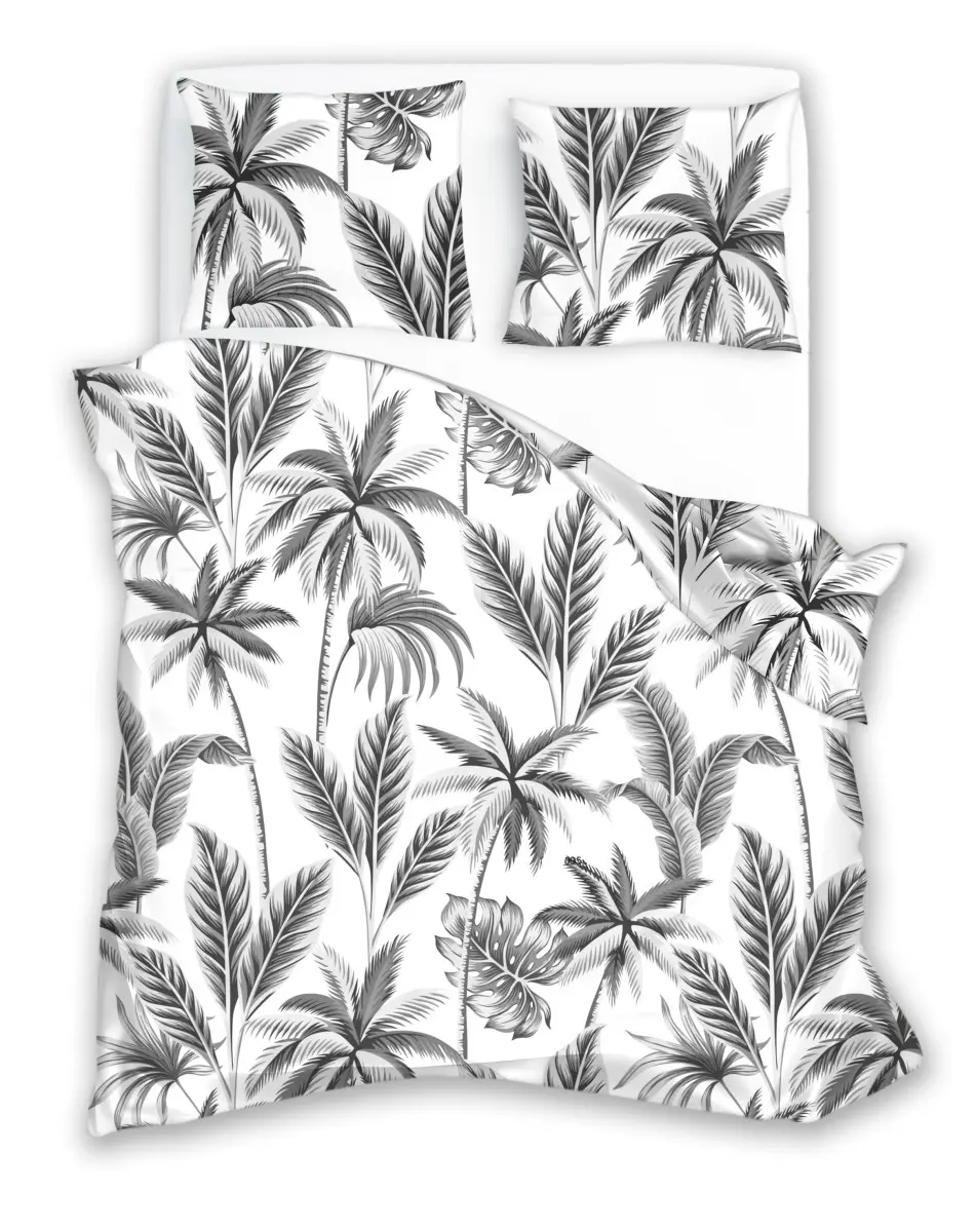 Faro Povlečení z mikrovlákna 021 HARMONY 160x200 cm + 2x 70x80 cm bílo/šedé