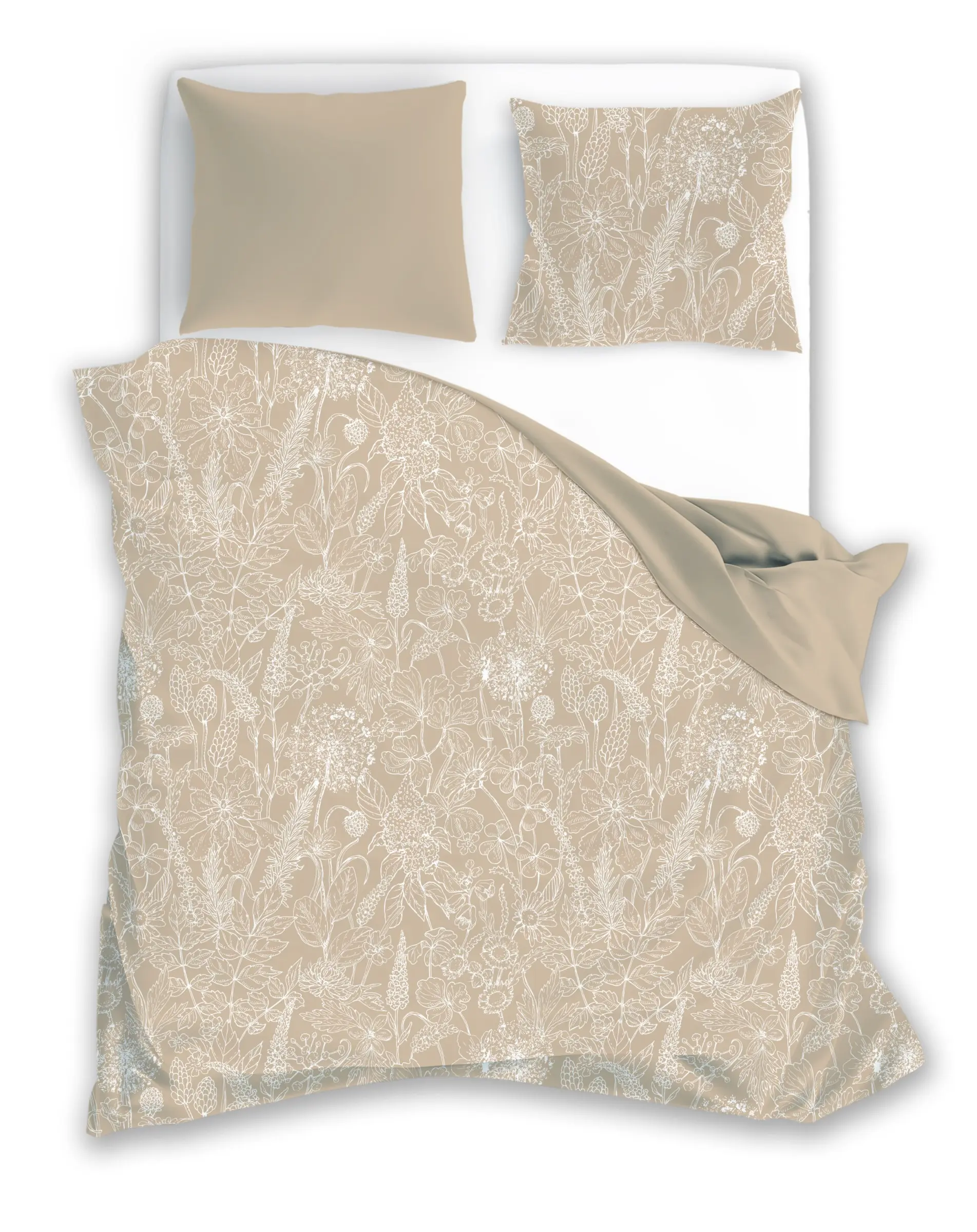Faro Bavlněné povlečení Fashion 019 160x200 cm + 2x 70x80 cm béžové