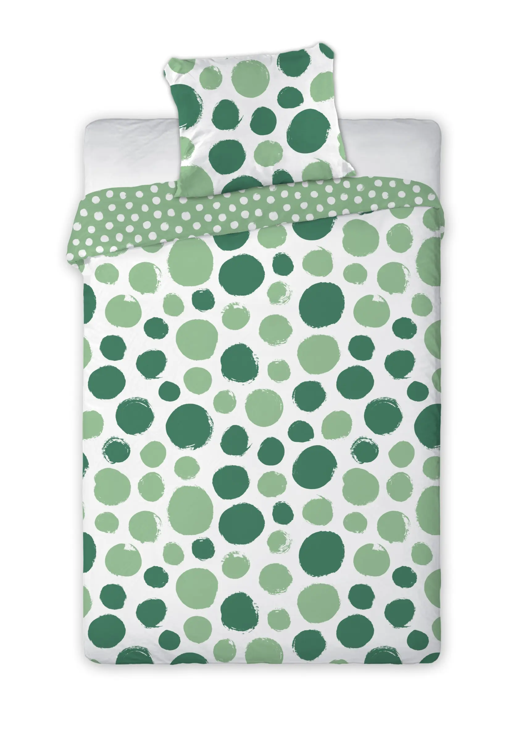 Faro Bavlněné povlečení Fashion 017 160x200 cm + 70x80 cm zelené