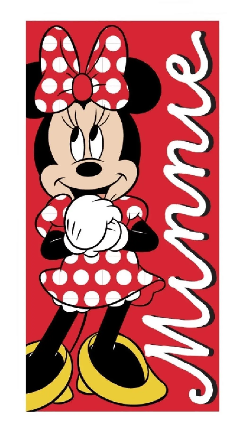 Faro Dětská bavlněná osuška Robin Minnie 70x140 cm červená