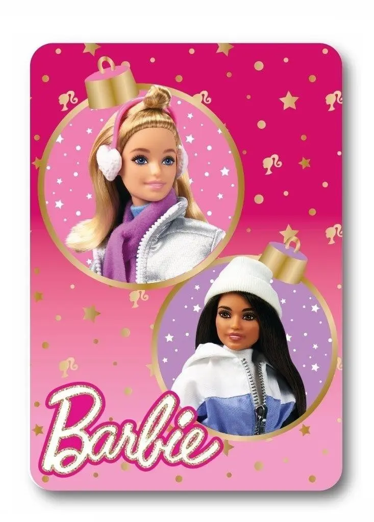 Faro Dětská fleecová deka POLAR BARBIE II 100x140 cm růžová