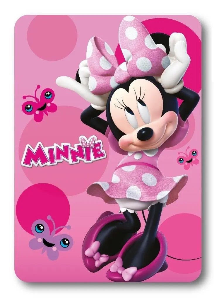 Faro Dětská fleecová deka POLAR MINNIE 100x140 cm růžová