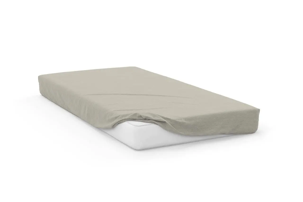 Faro Bavlněné Jersey prostěradlo SOFT 160x200 cm + 25 cm ecru