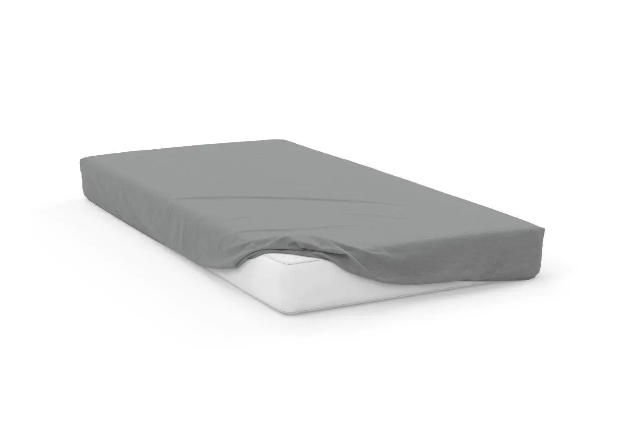 Faro Bavlněné Jersey prostěradlo SOFT 160x200 cm + 25 cm světle šedé