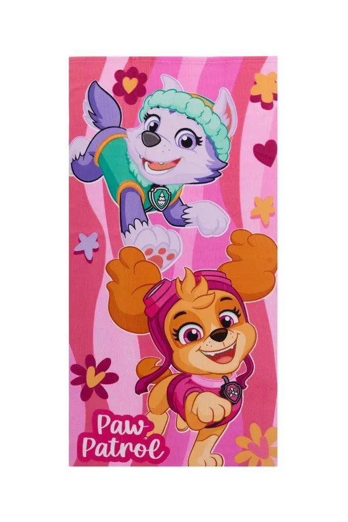Faro Dětská rychleschnoucí osuška BORD PAW PATROL GIRL 70x140 cm růžová