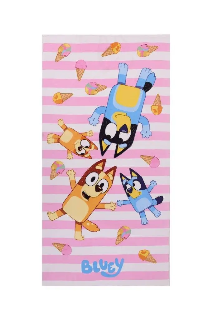 Faro Dětská rychleschnoucí osuška BORD BLUEY 70x140 cm růžová
