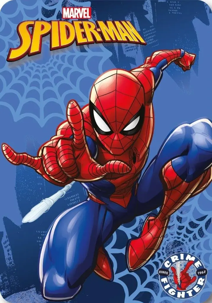 Faro Dětská fleecová deka Polar Spiderman 100x140 cm modro-červená