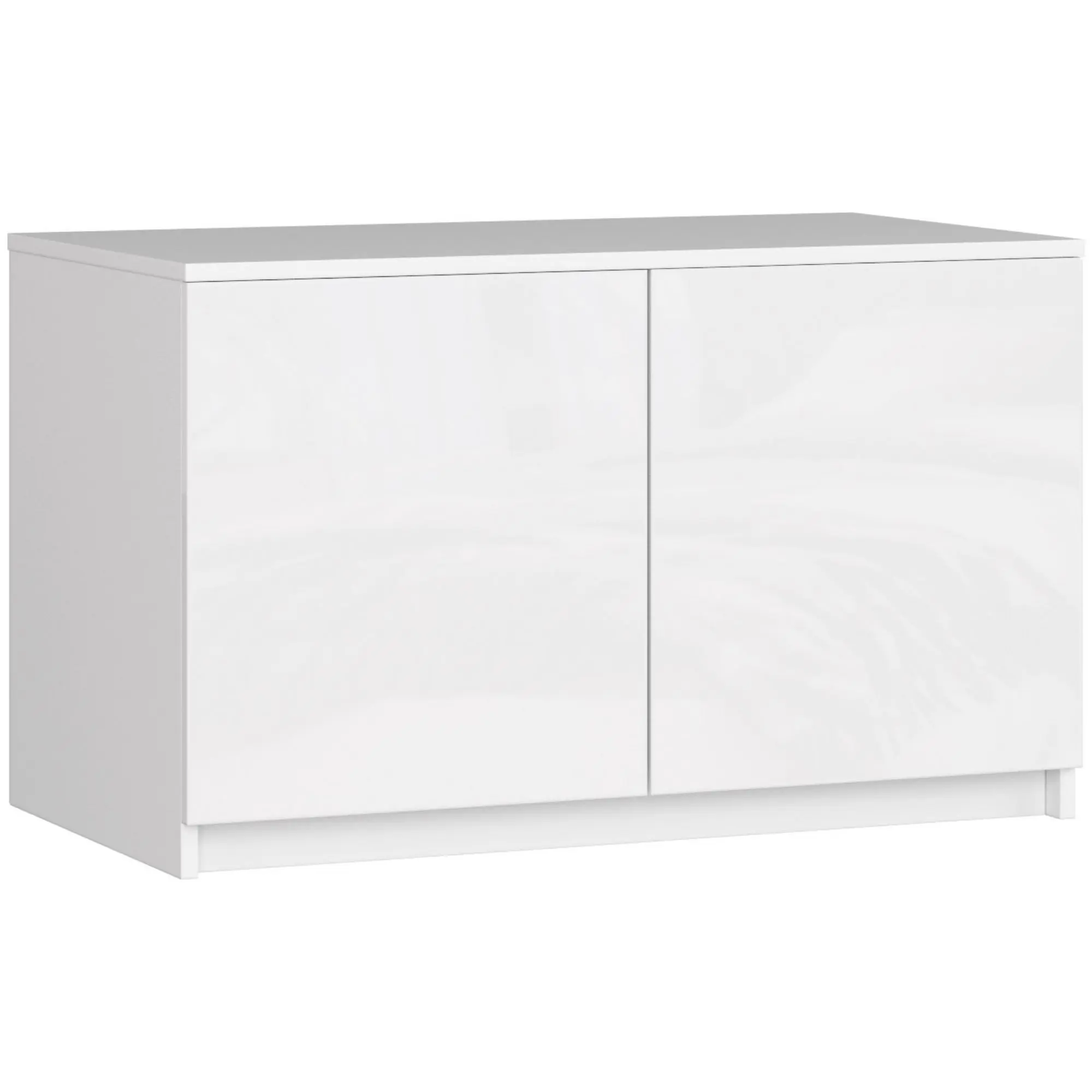 Ak furniture Nástavec na skříň Star 90 cm bílý lesk