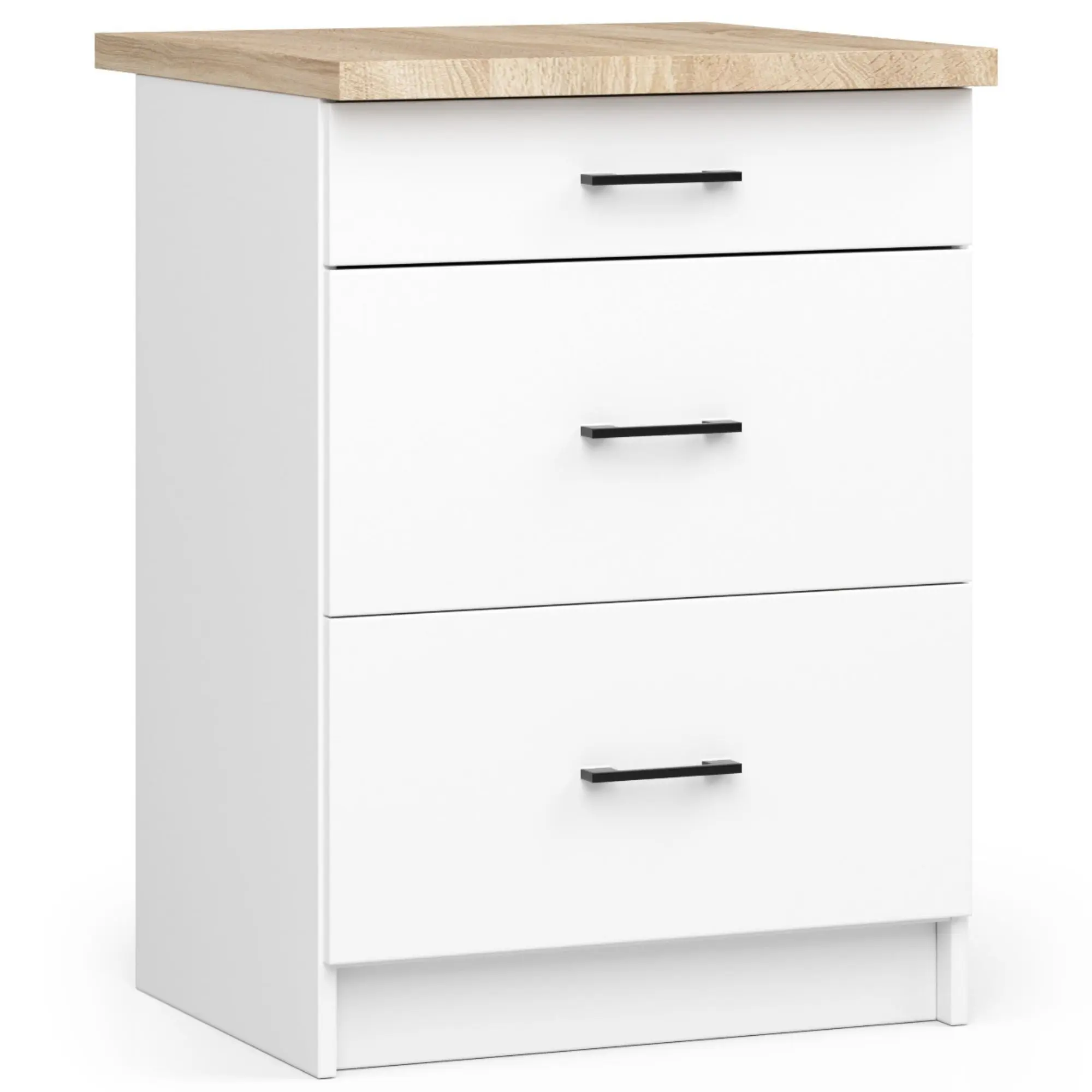 Ak furniture Kuchyňská skříňka Olivie S 60 cm 3S bílá