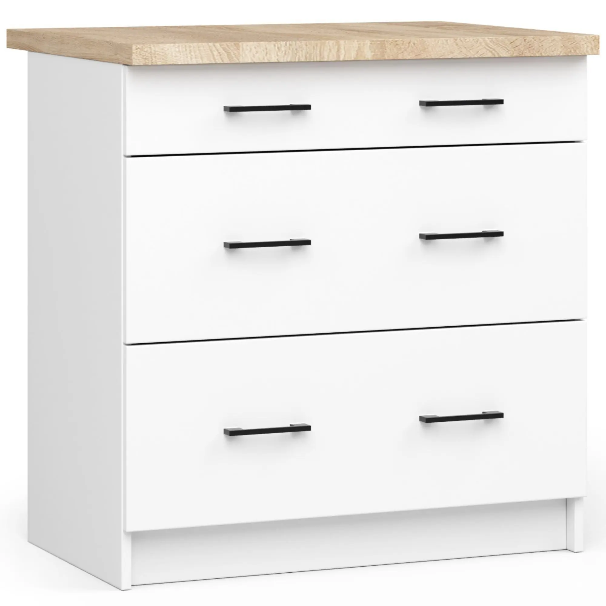Ak furniture Kuchyňská skříňka Olivie S 80 cm 3S bílá