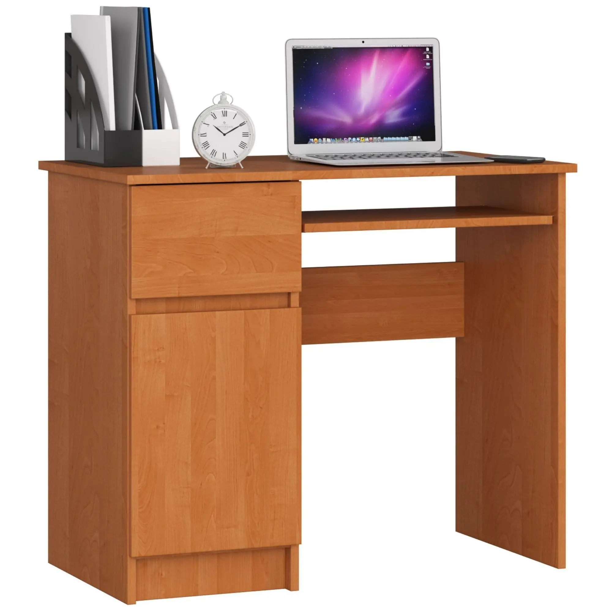 Ak furniture Psací stůl PIKSEL 90 cm olše levý