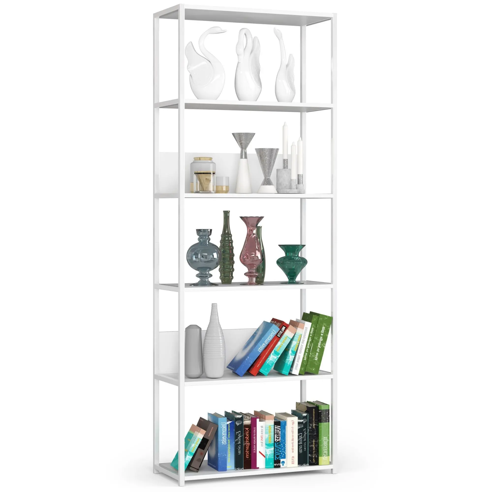 Ak furniture Regál LOFT 70 cm bílý