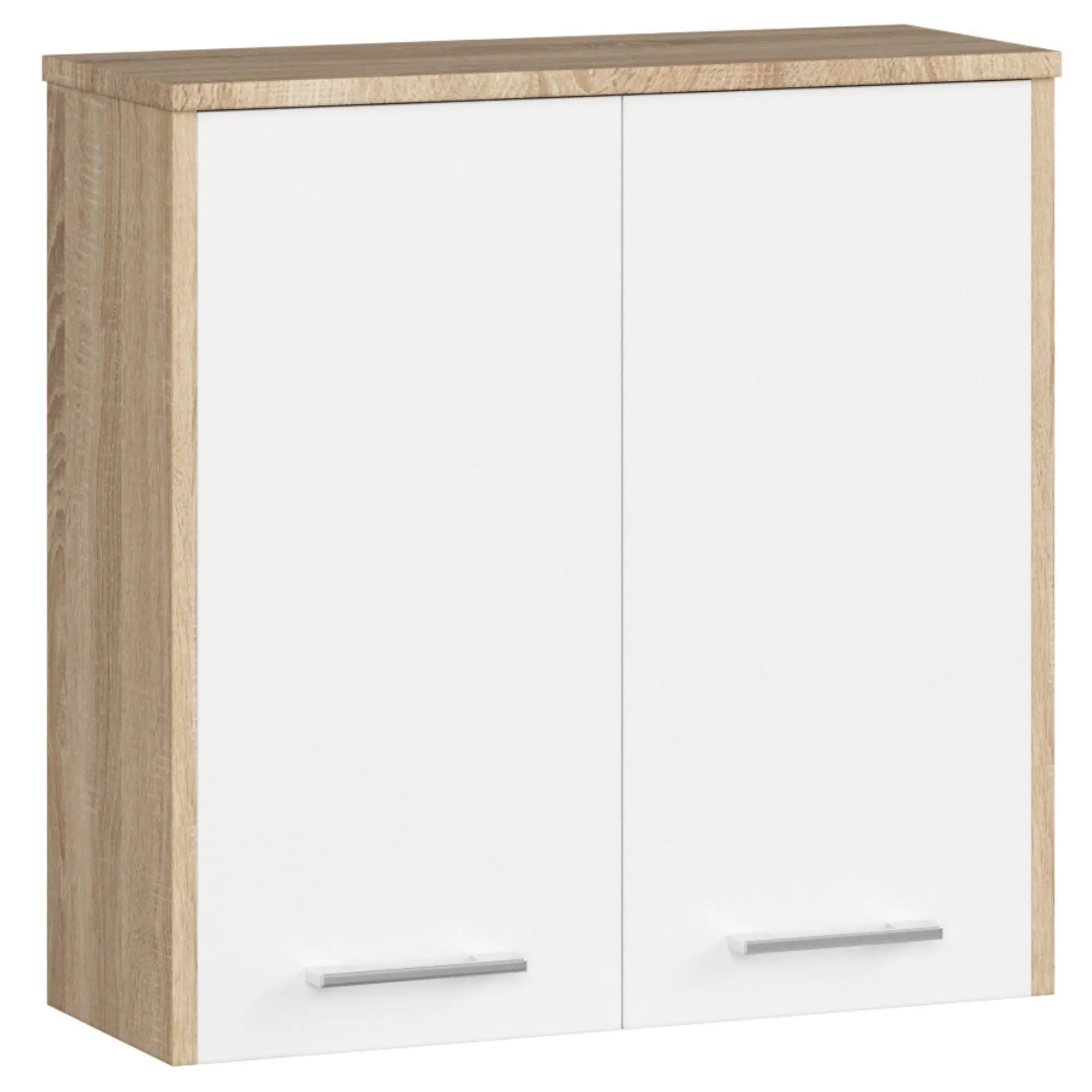 Ak furniture Skříňka do koupelny FIN 60 cm dub sonoma/bílá