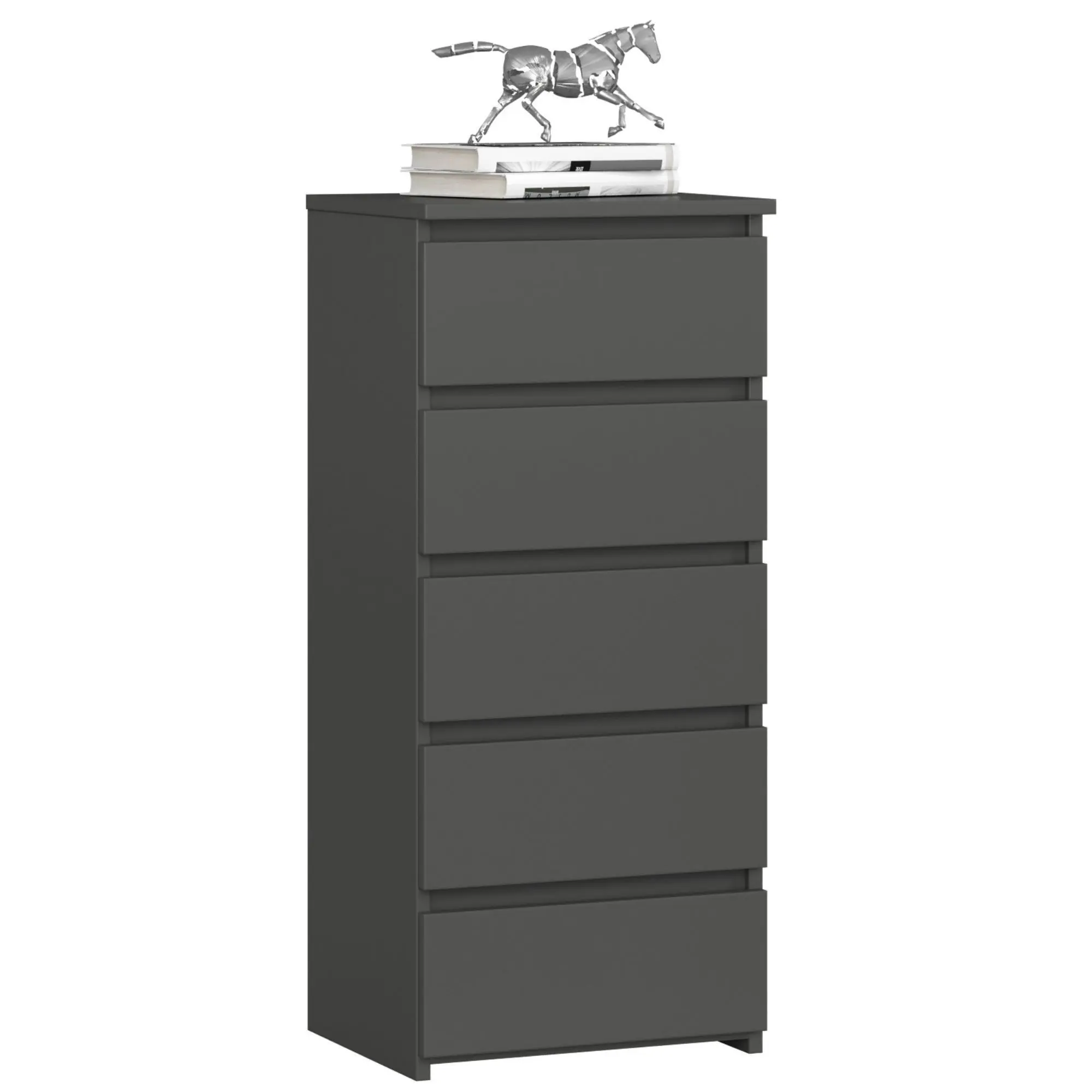 Ak furniture Komoda CL5 40 cm grafitově šedá