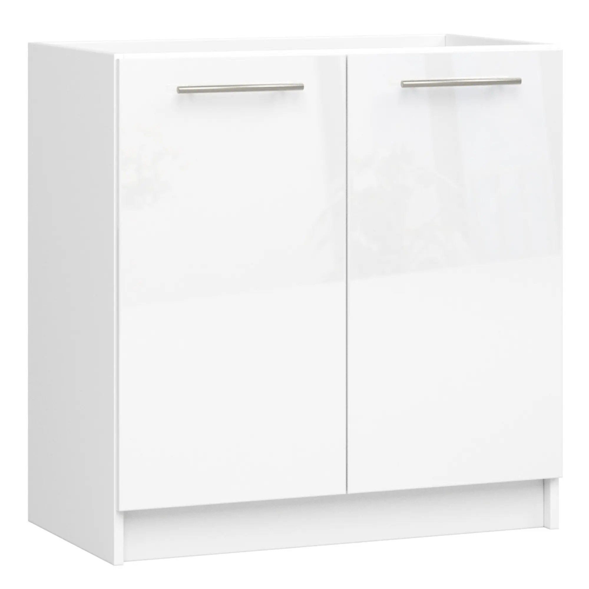 Ak furniture Kuchyňská skříňka pod dřez Olivie S 80 cm bílá/bílý lesk