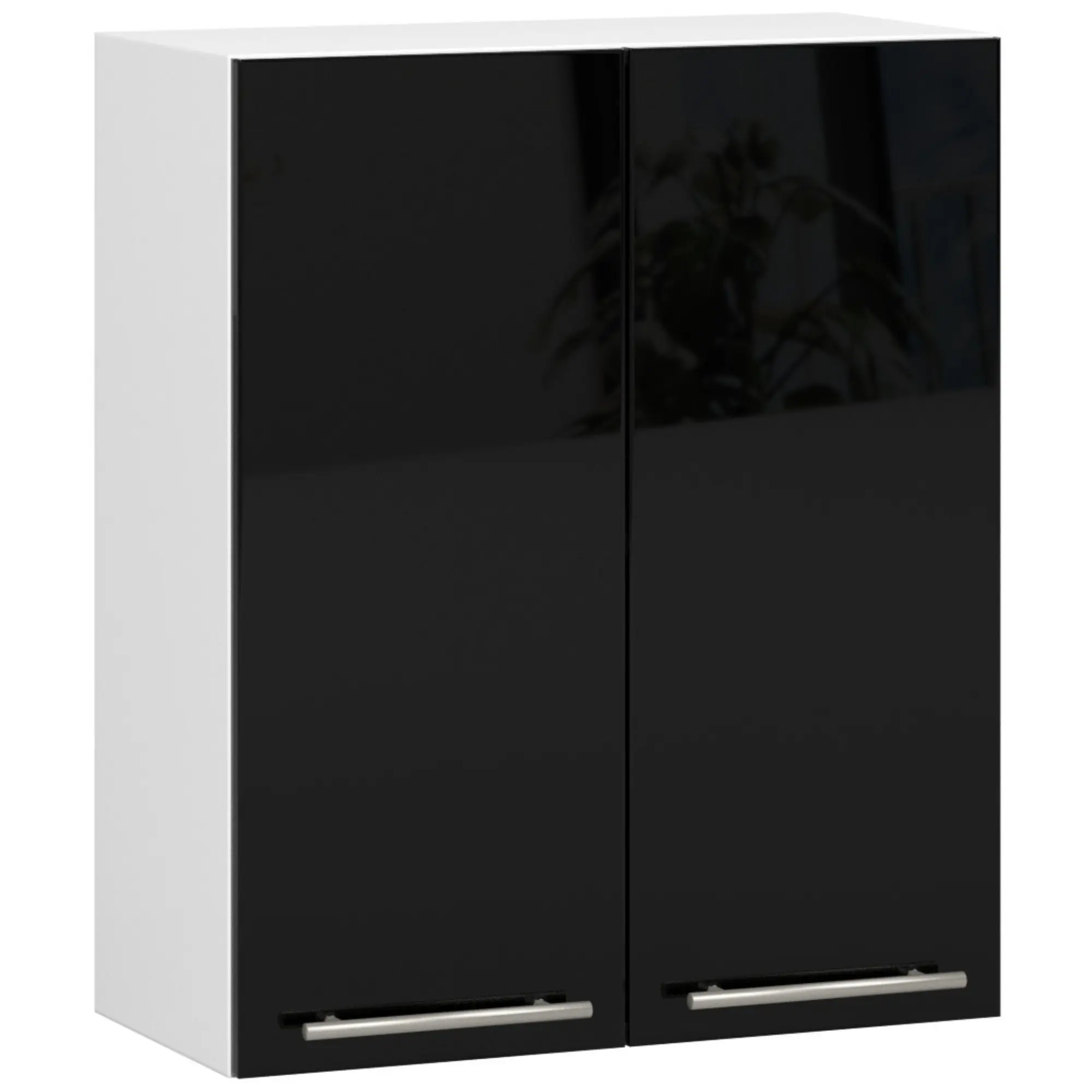 Ak furniture Závěsná kuchyňská skříňka Olivie W 60 cm bílo-černá