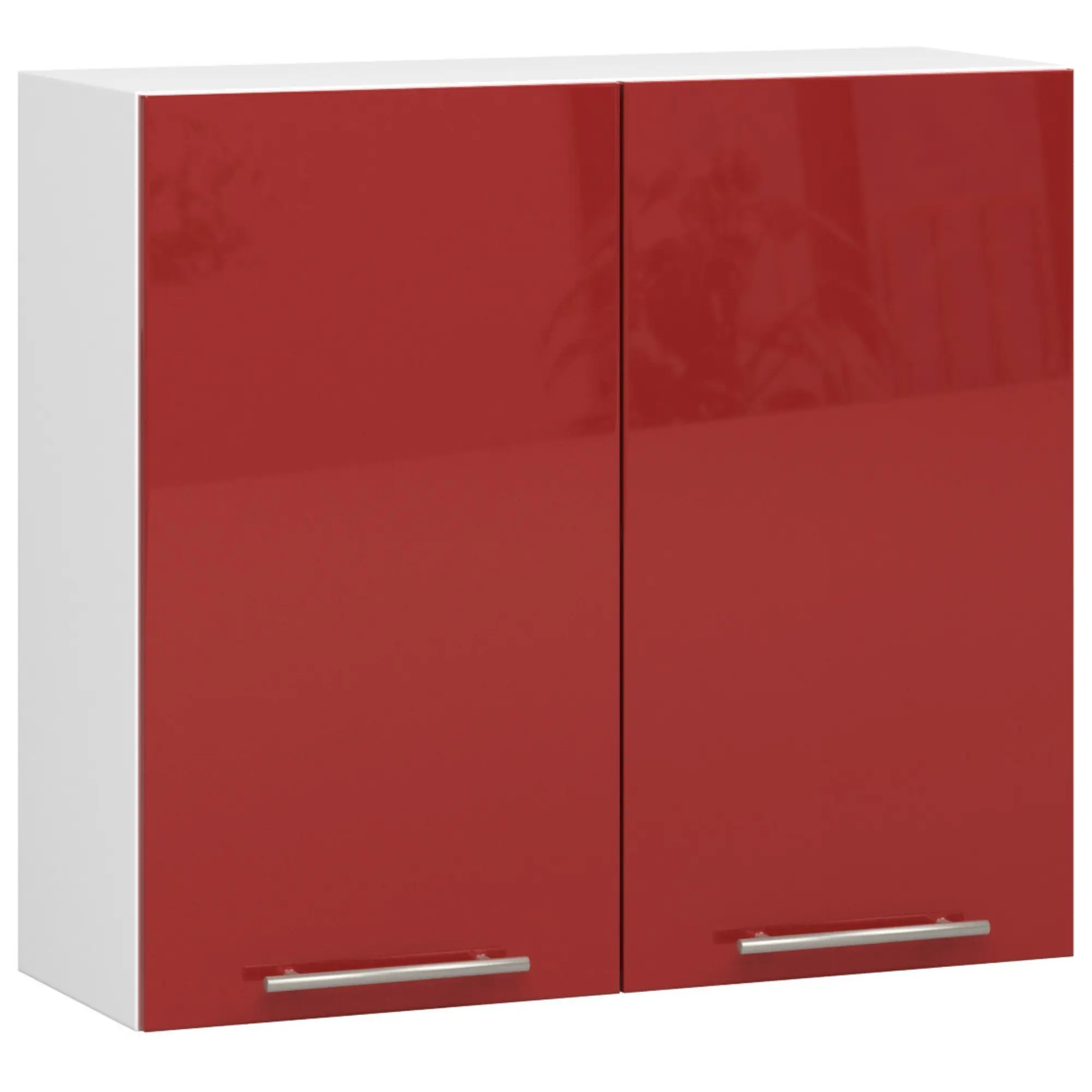 Ak furniture Závěsná kuchyňská skříňka Olivie W 80 cm bílo-červená