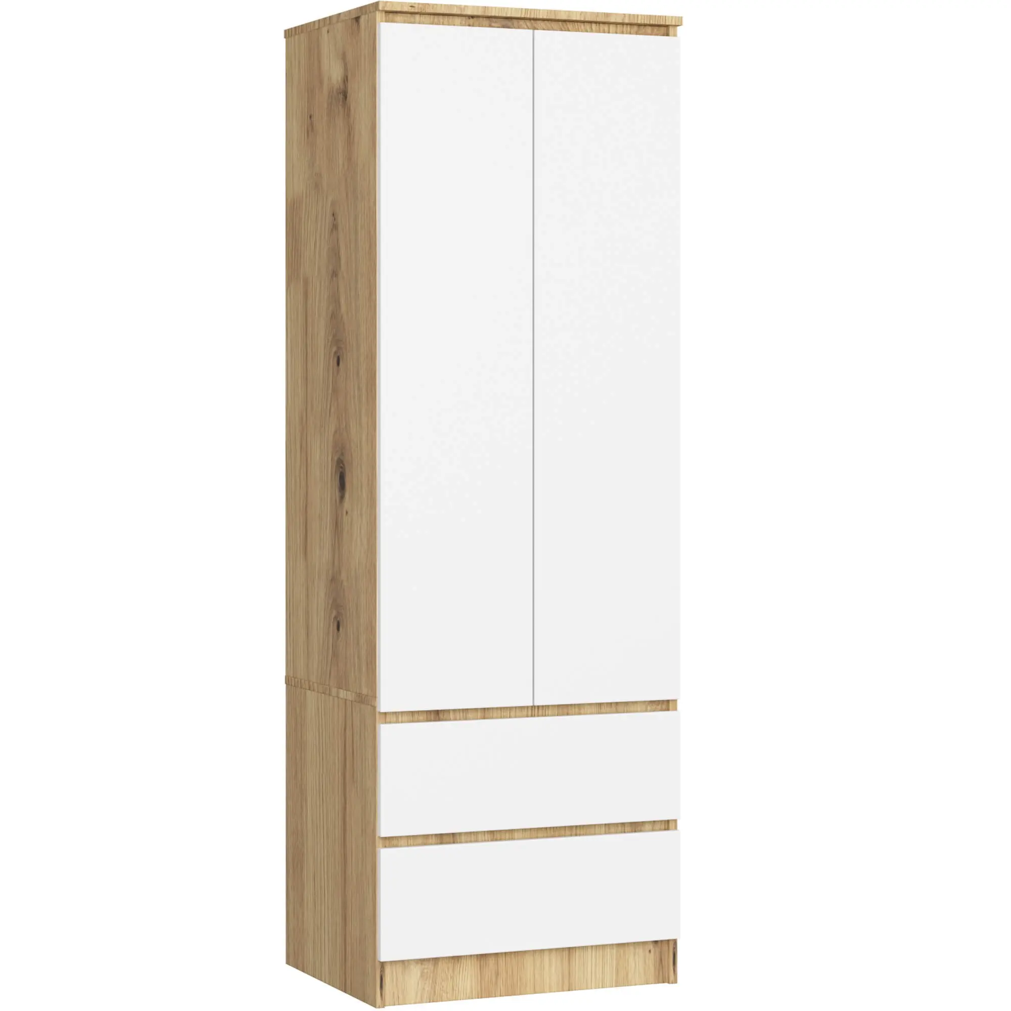 Ak furniture Šatní skříň STAR 60 cm dub artisan/bílá