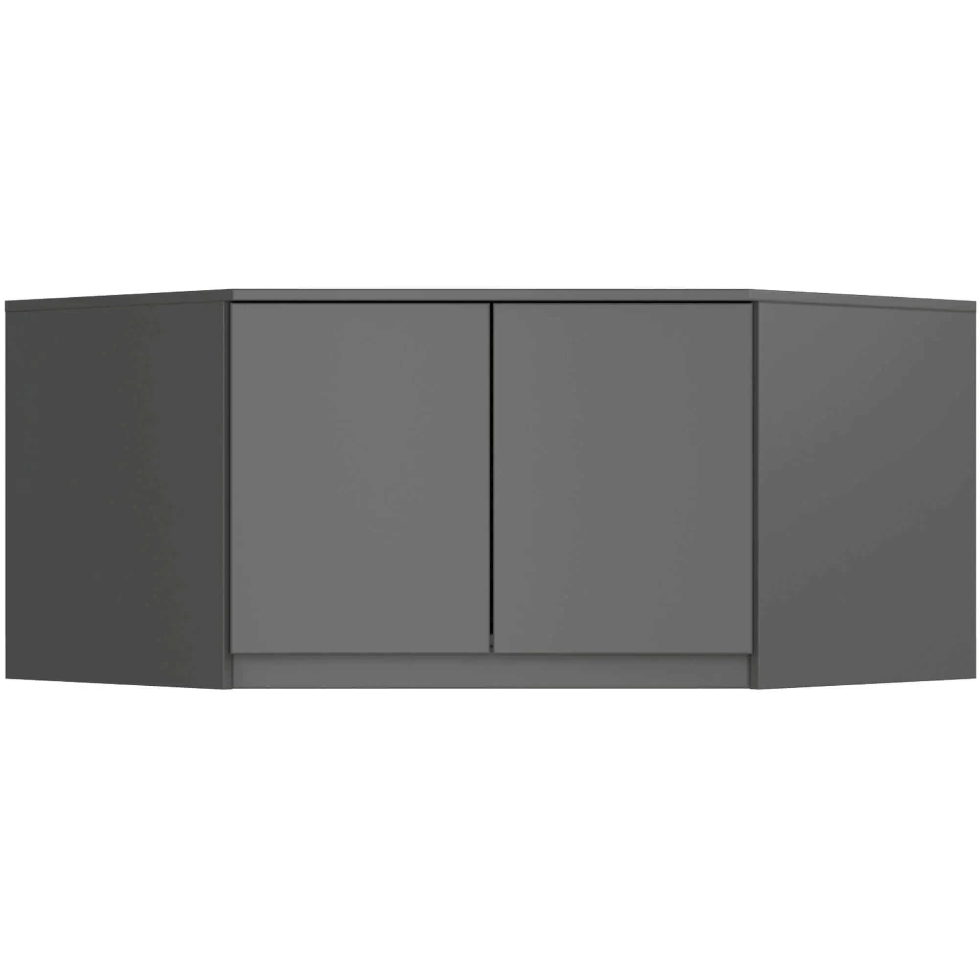 Ak furniture Nástavec na rohovou šatní skříň CLP 100 cm grafitově šedý