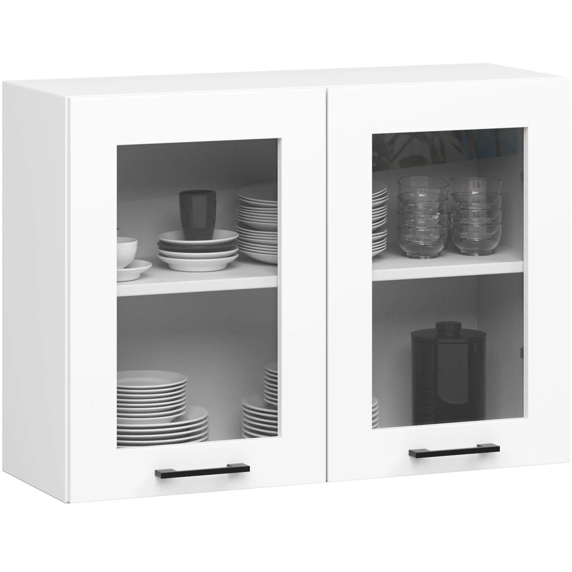 Ak furniture Závěsná kuchyňská skříňka OLIVIE W 80x58 cm matná bílá