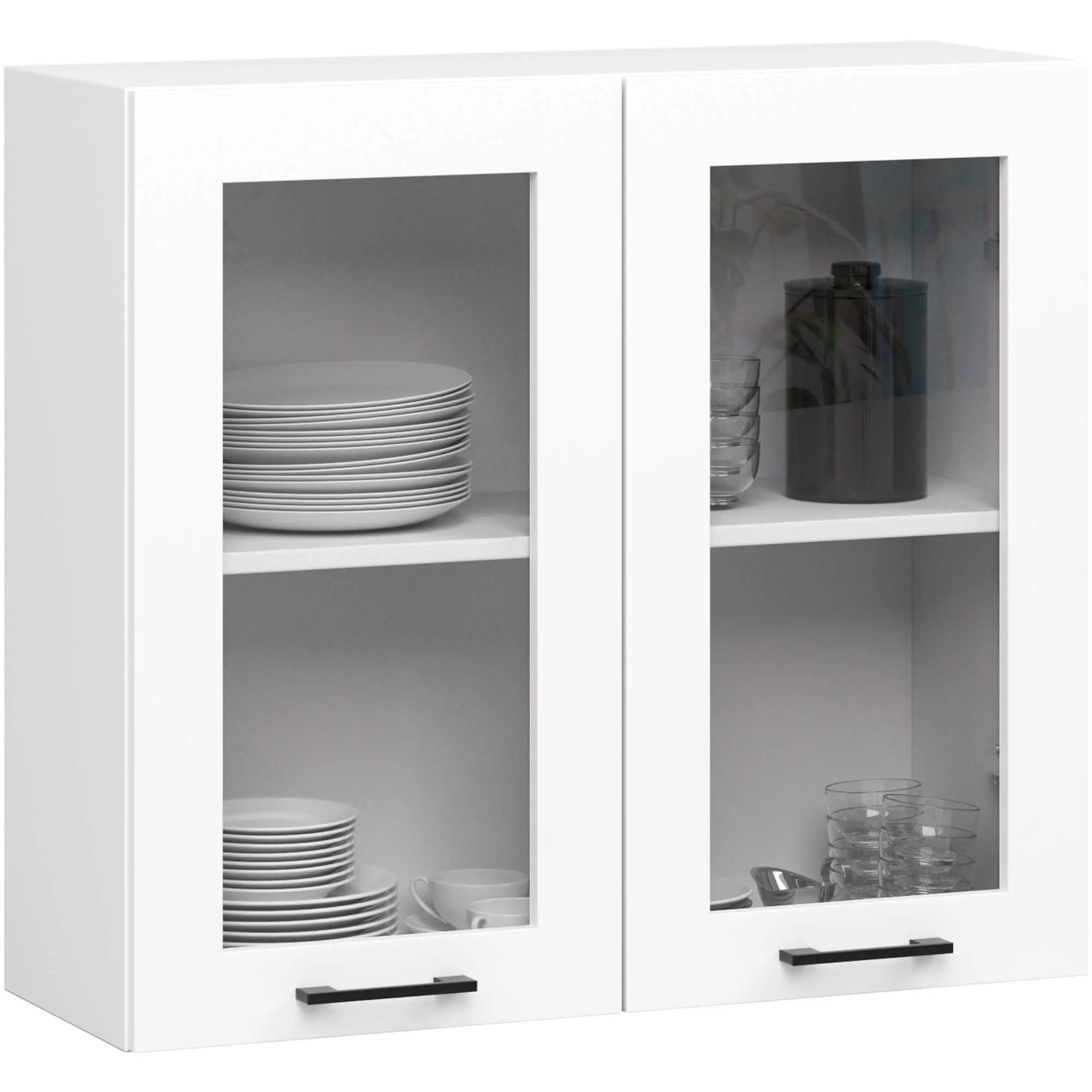 Ak furniture Závěsná kuchyňská skříňka OLIVIE W 80x72 cm matná bílá