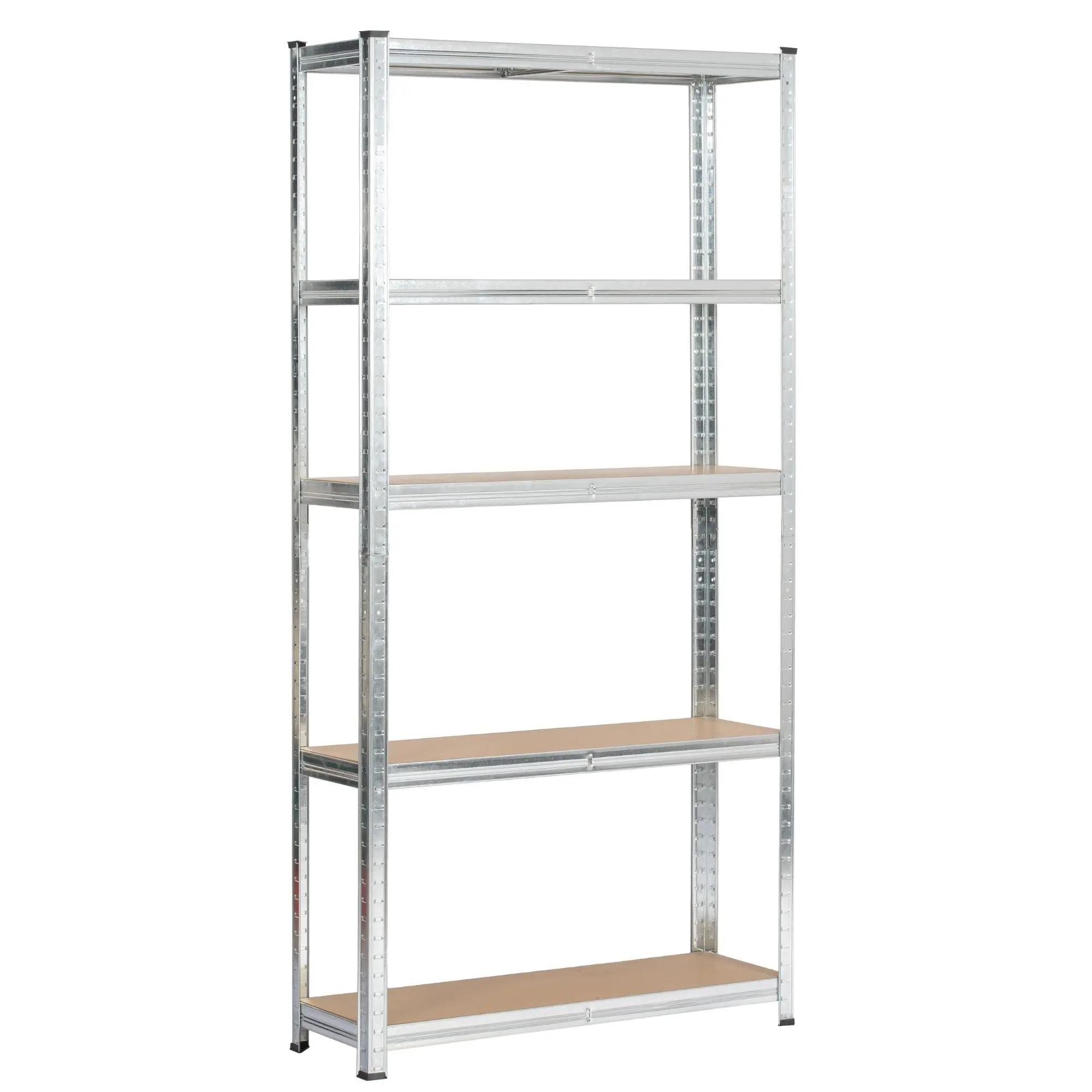 Ak furniture Kovový regál REGMET 90x30x180 cm stříbrný