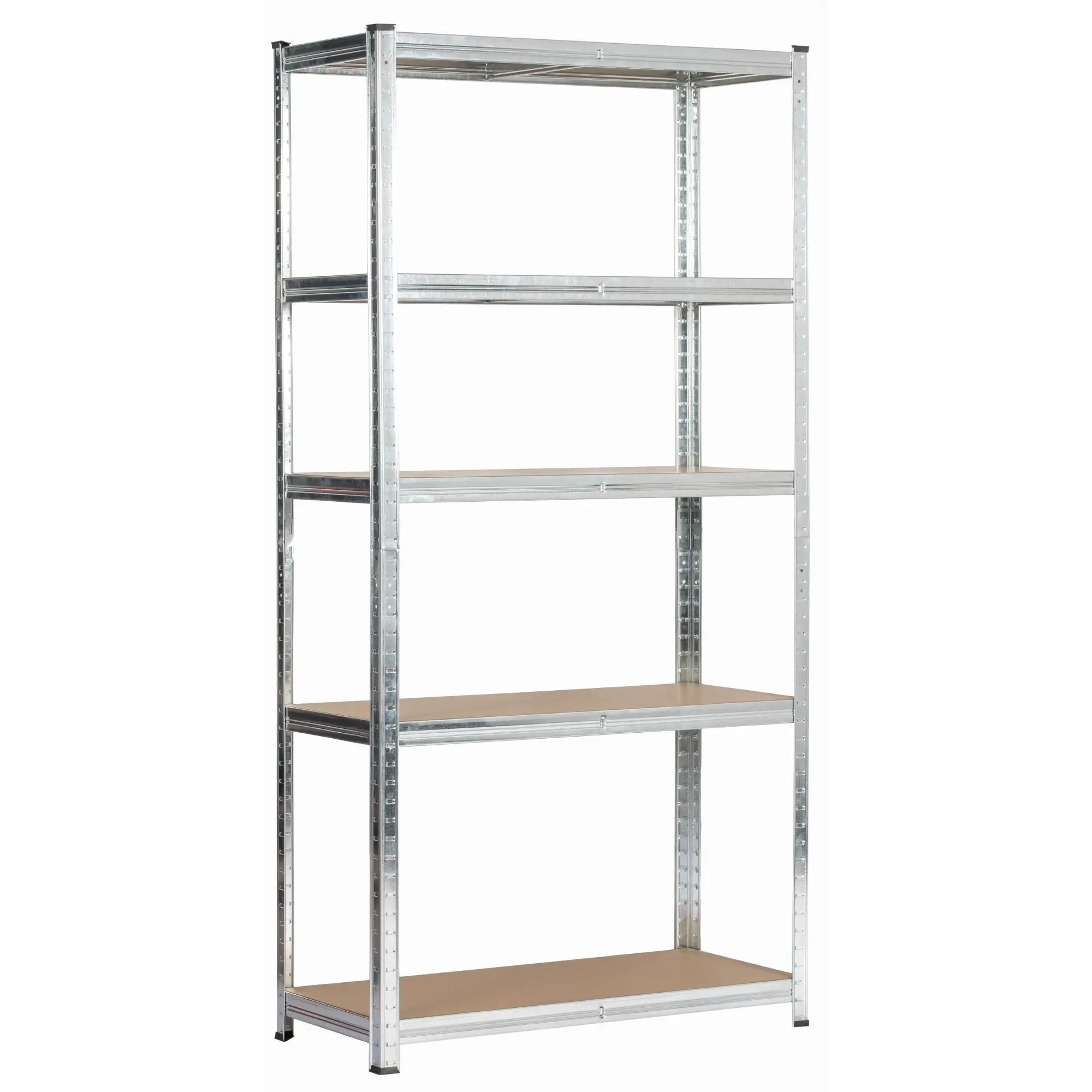 Ak furniture Kovový regál REGMET 90x40x180 cm stříbrný