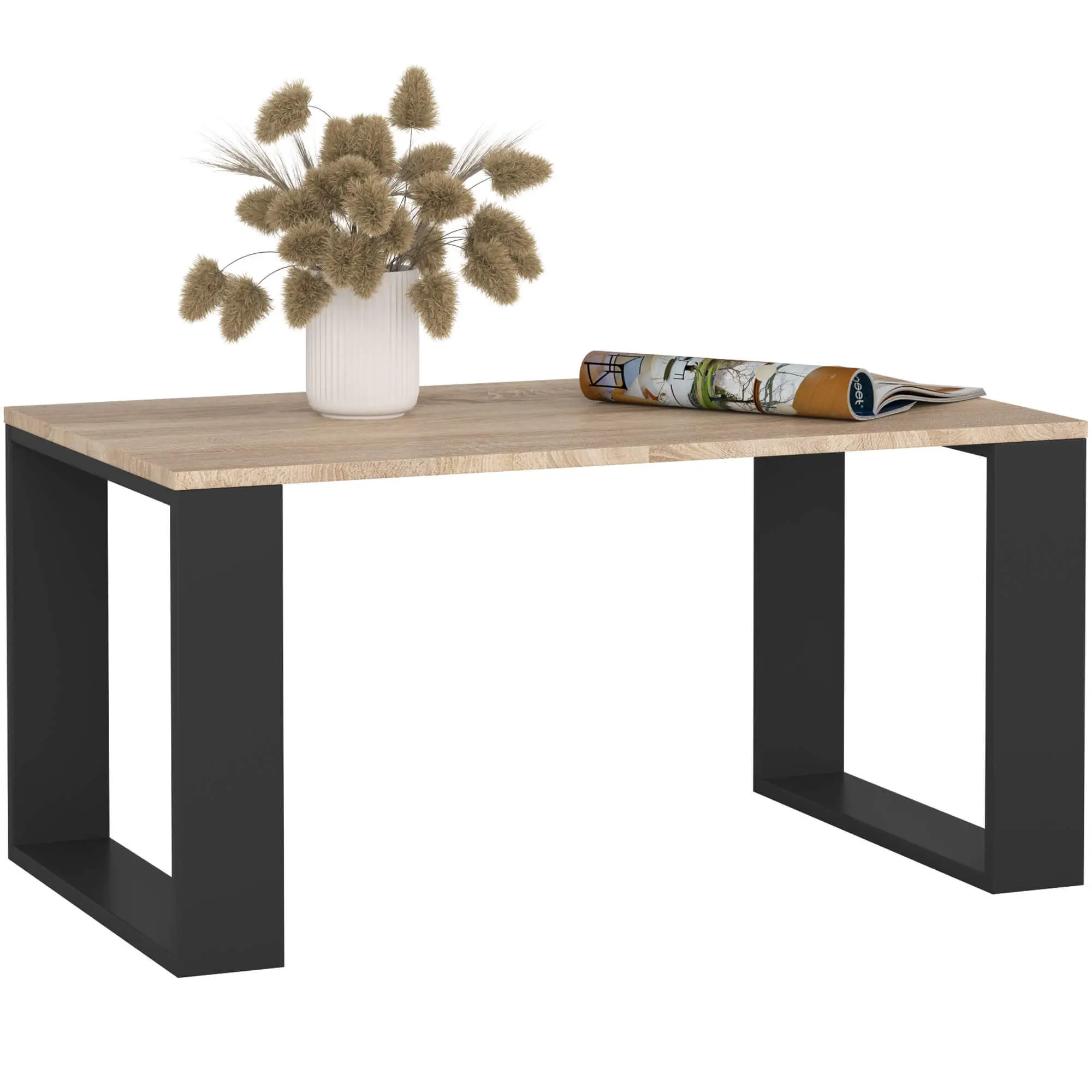 Ak furniture Konferenční stolek Nox dub sonoma/černý