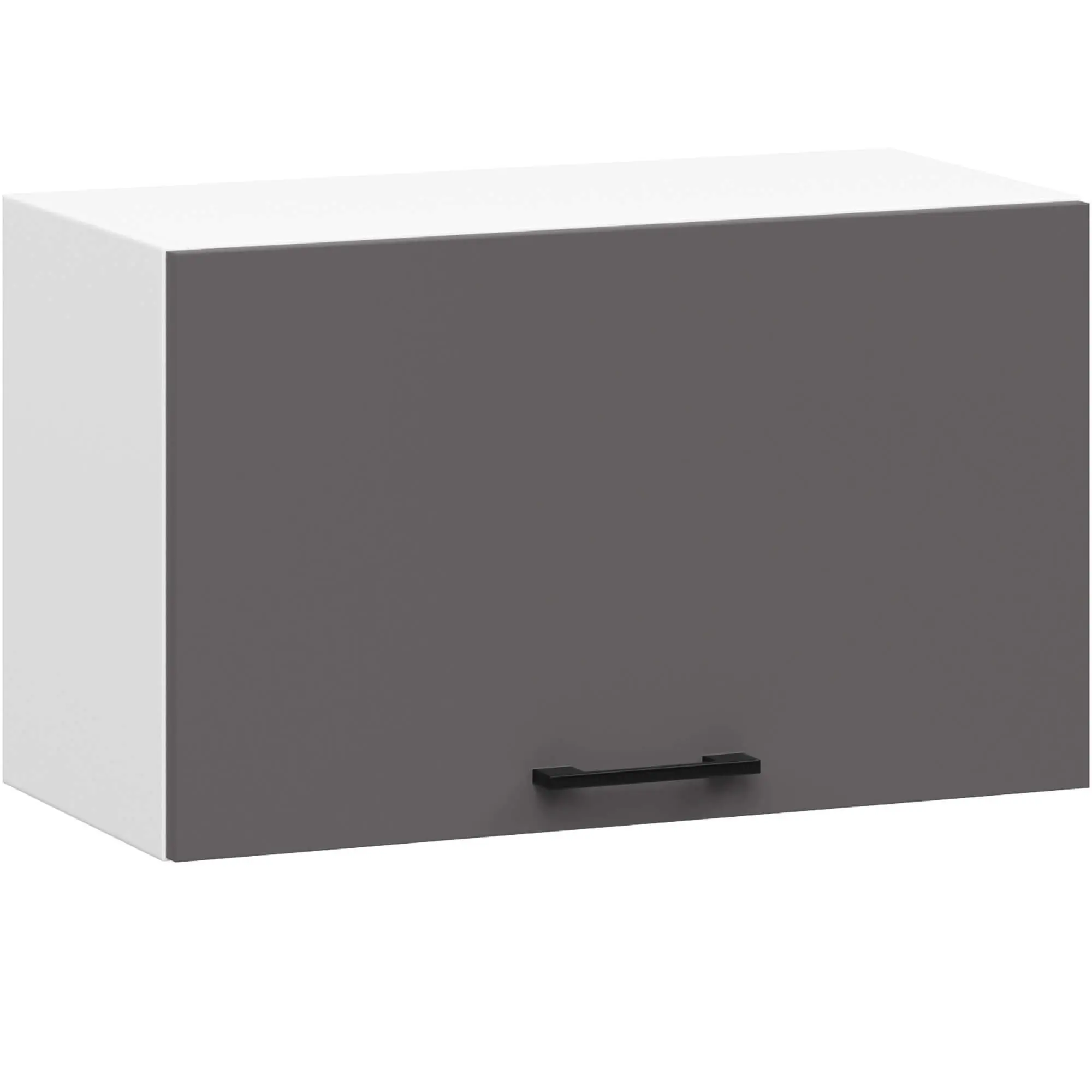 Ak furniture Závěsná kuchyňská skříňka OLIVIE 60x29 cm matná bílá/matná grafitově šedá