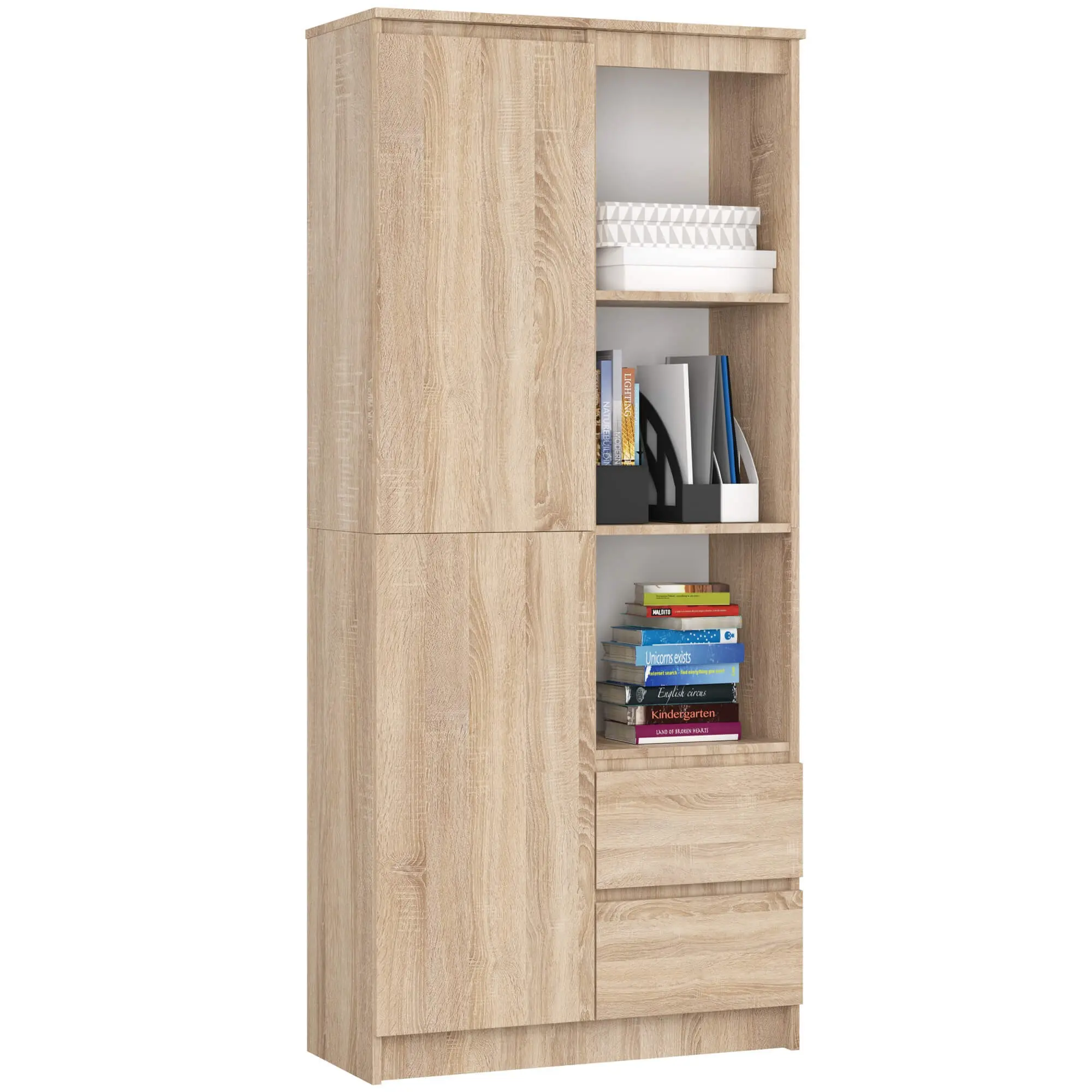 Ak furniture Skříň Rexa 80 cm dub sonoma
