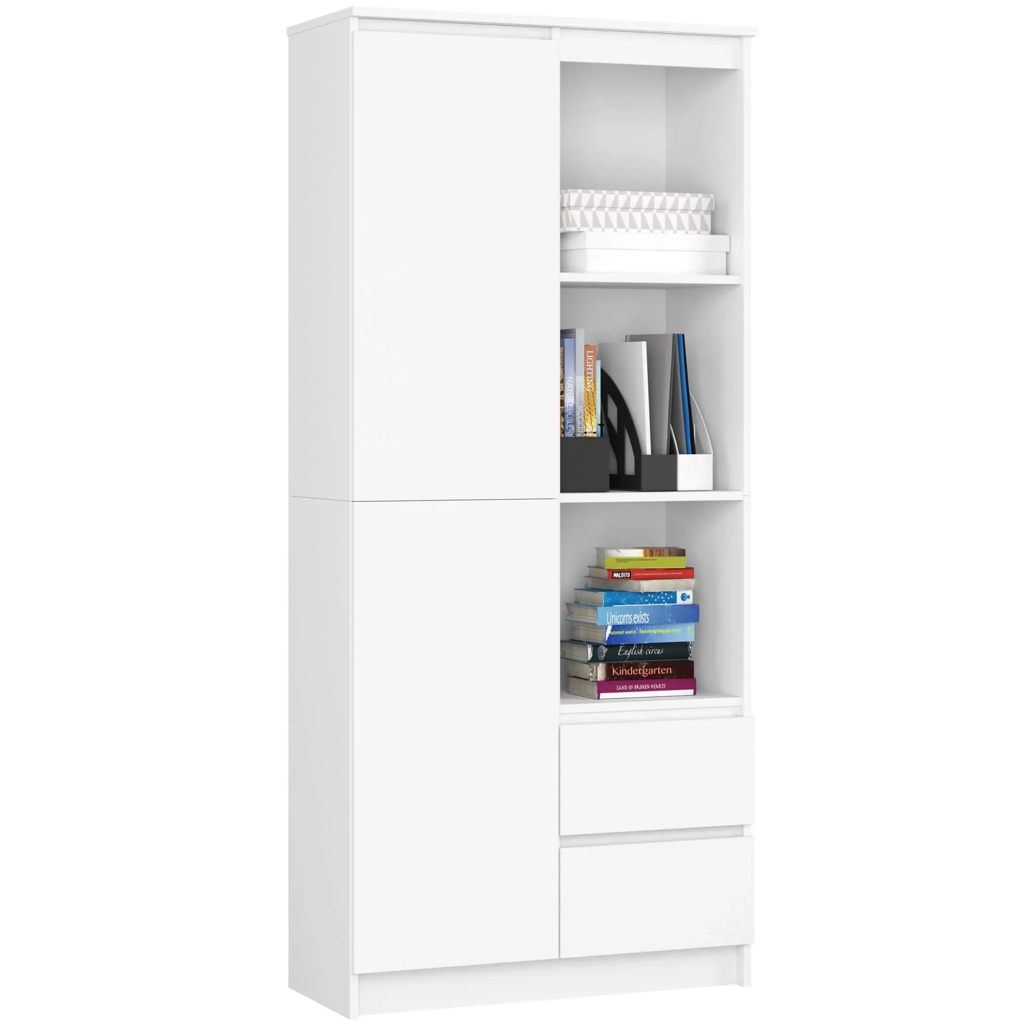 Ak furniture Skříň Rexa 80 cm bílá