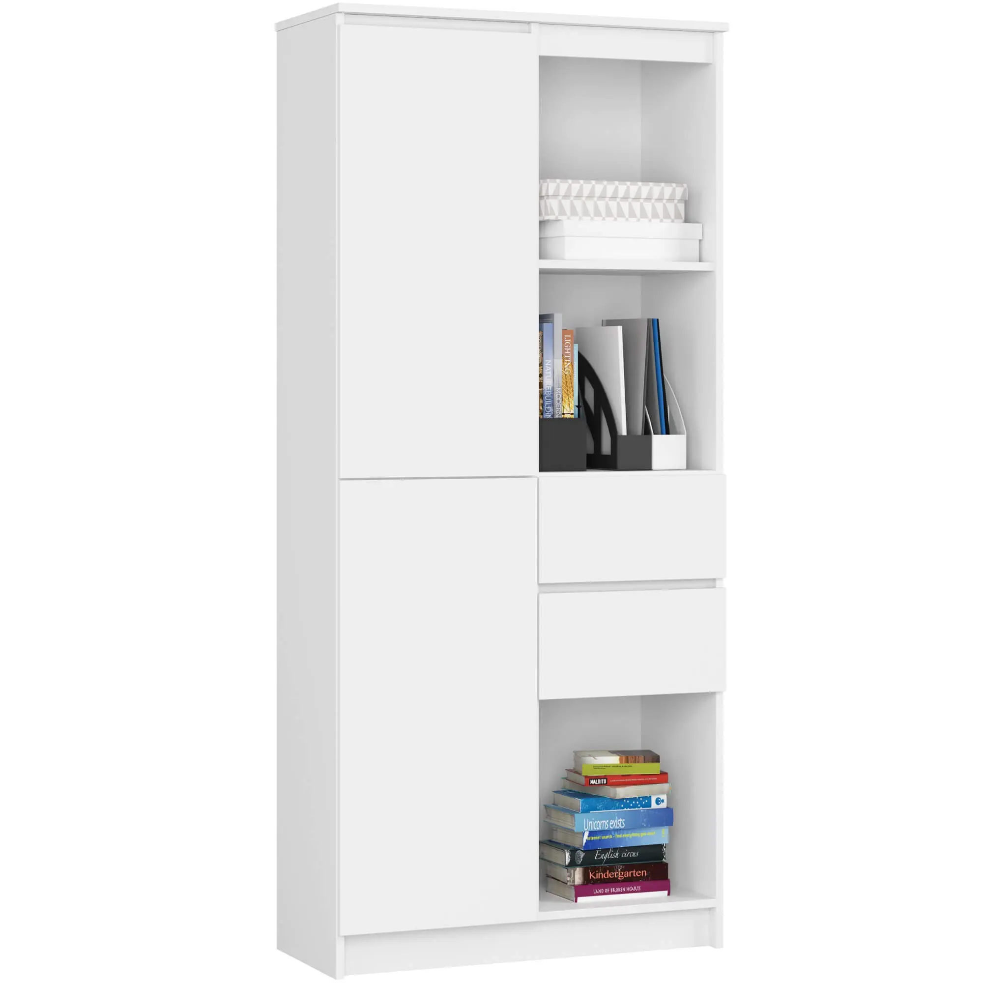 Ak furniture Skříň Rexa II 80 cm bílá