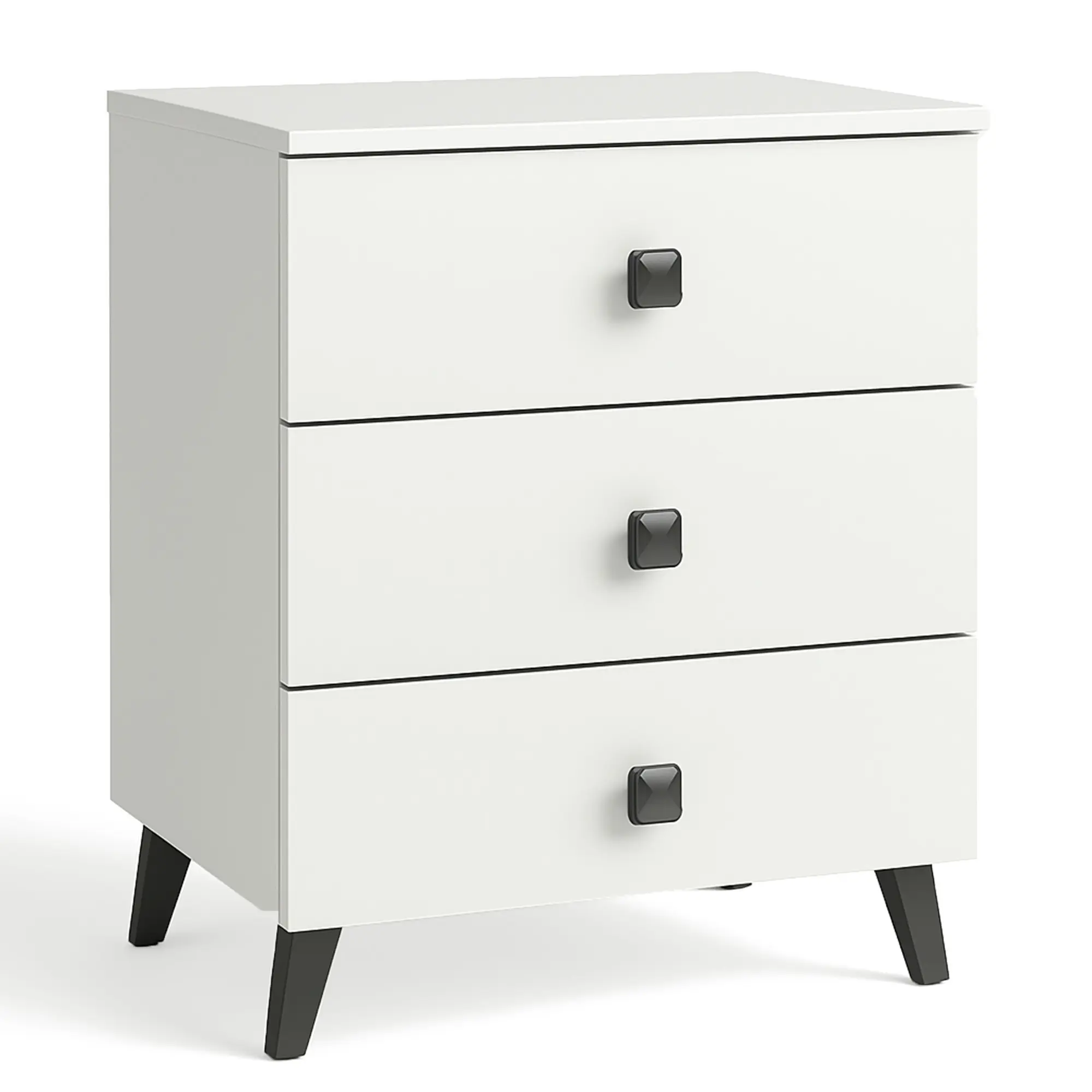 Ak furniture Komoda MOBI K-03 bílá/černá