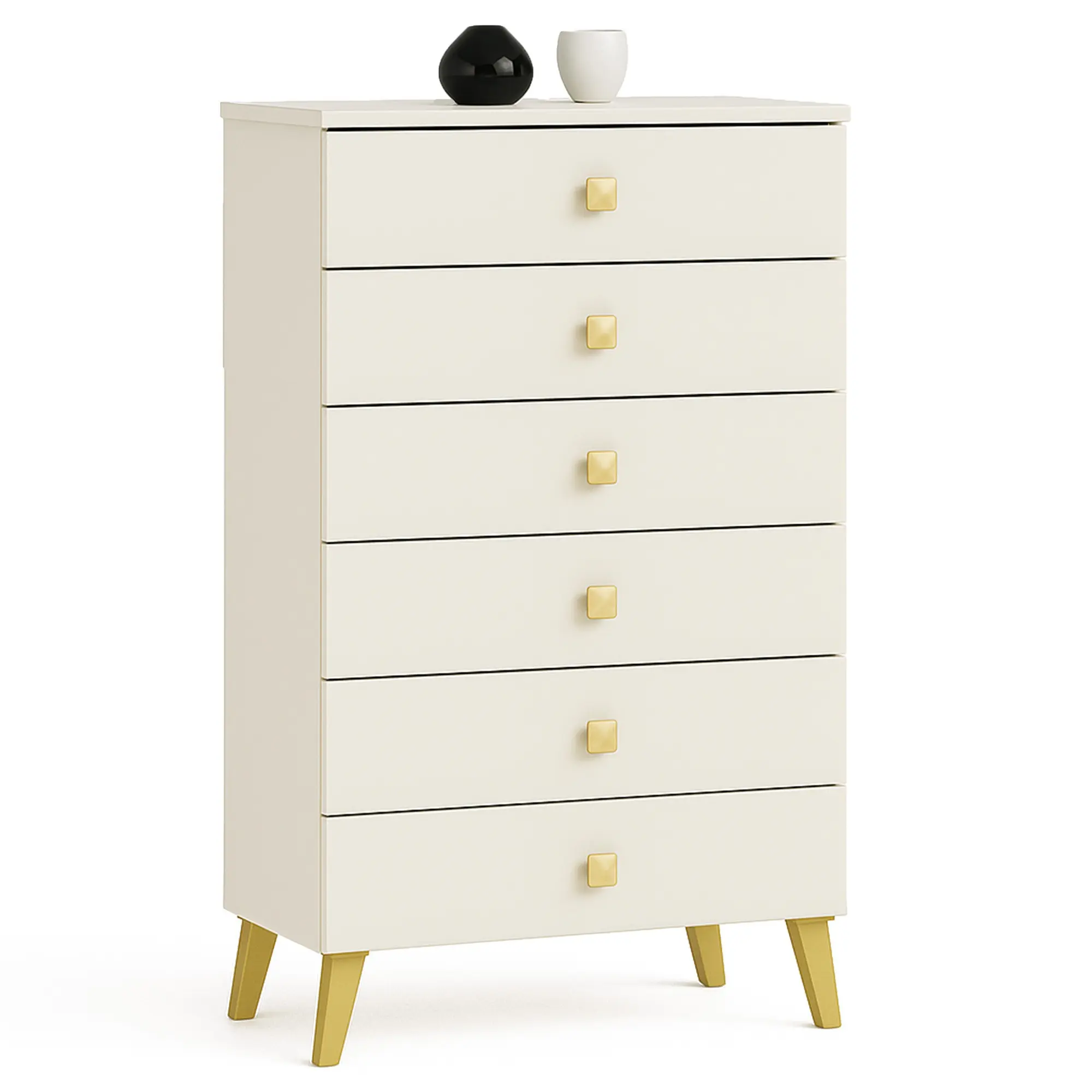 Ak furniture Komoda MOBI K-06 kašmír/zlatá