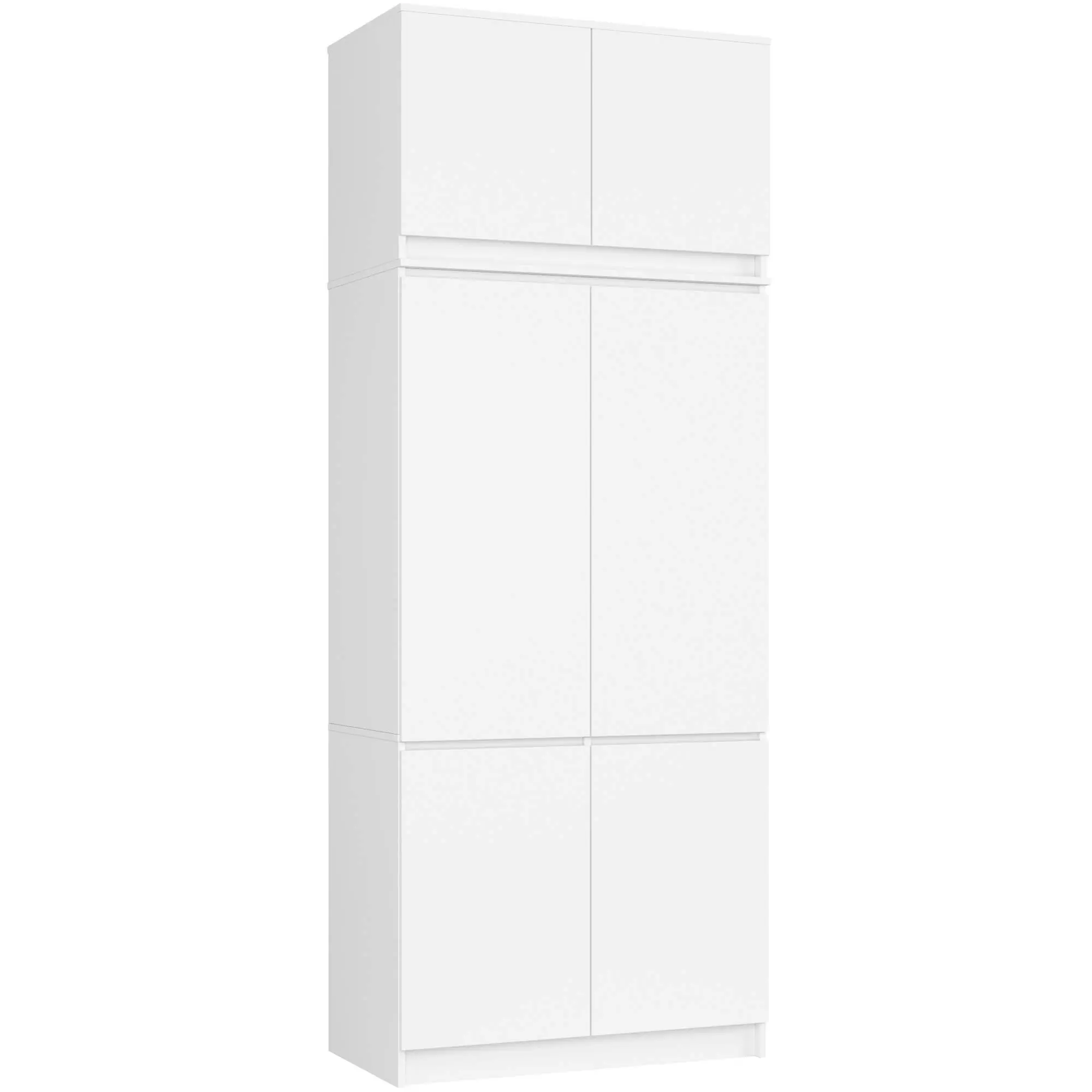 Ak furniture Šatní skříň s nástavcem Star 02 90 cm bílá