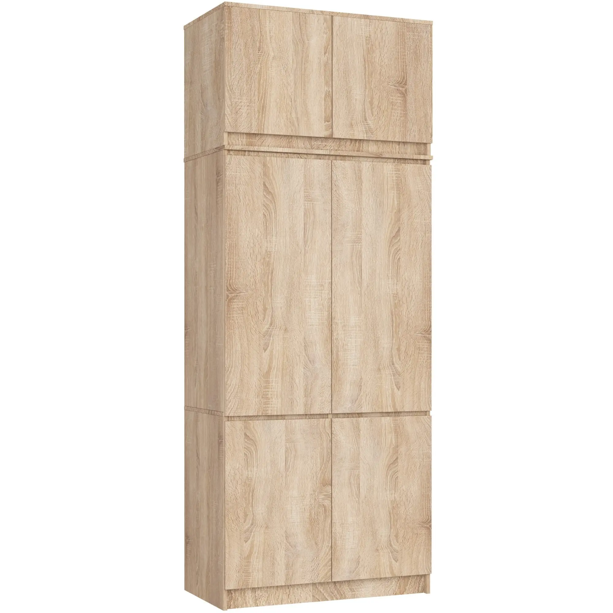 Ak furniture Šatní skříň s nástavcem Star 02 90 cm dub Sonoma