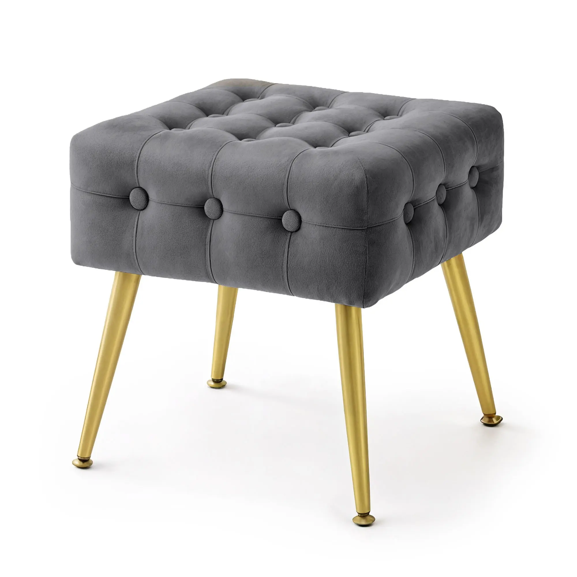Ak furniture Taburet Quadra grafitový