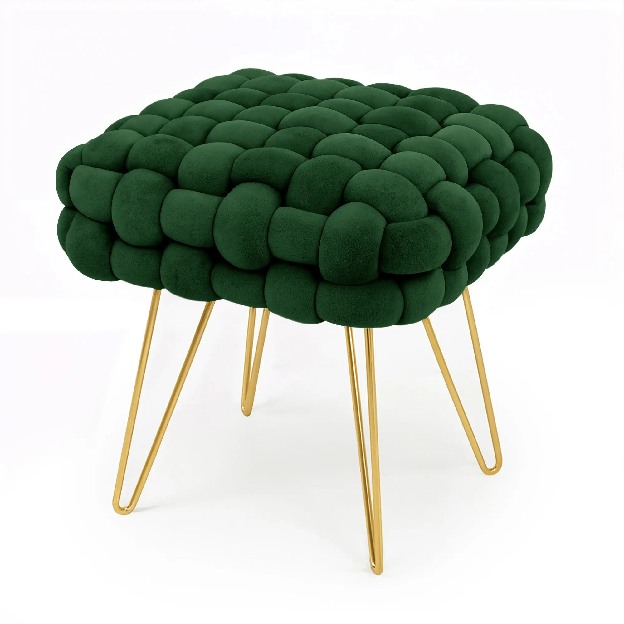 Ak furniture Taburet Dotty zelený