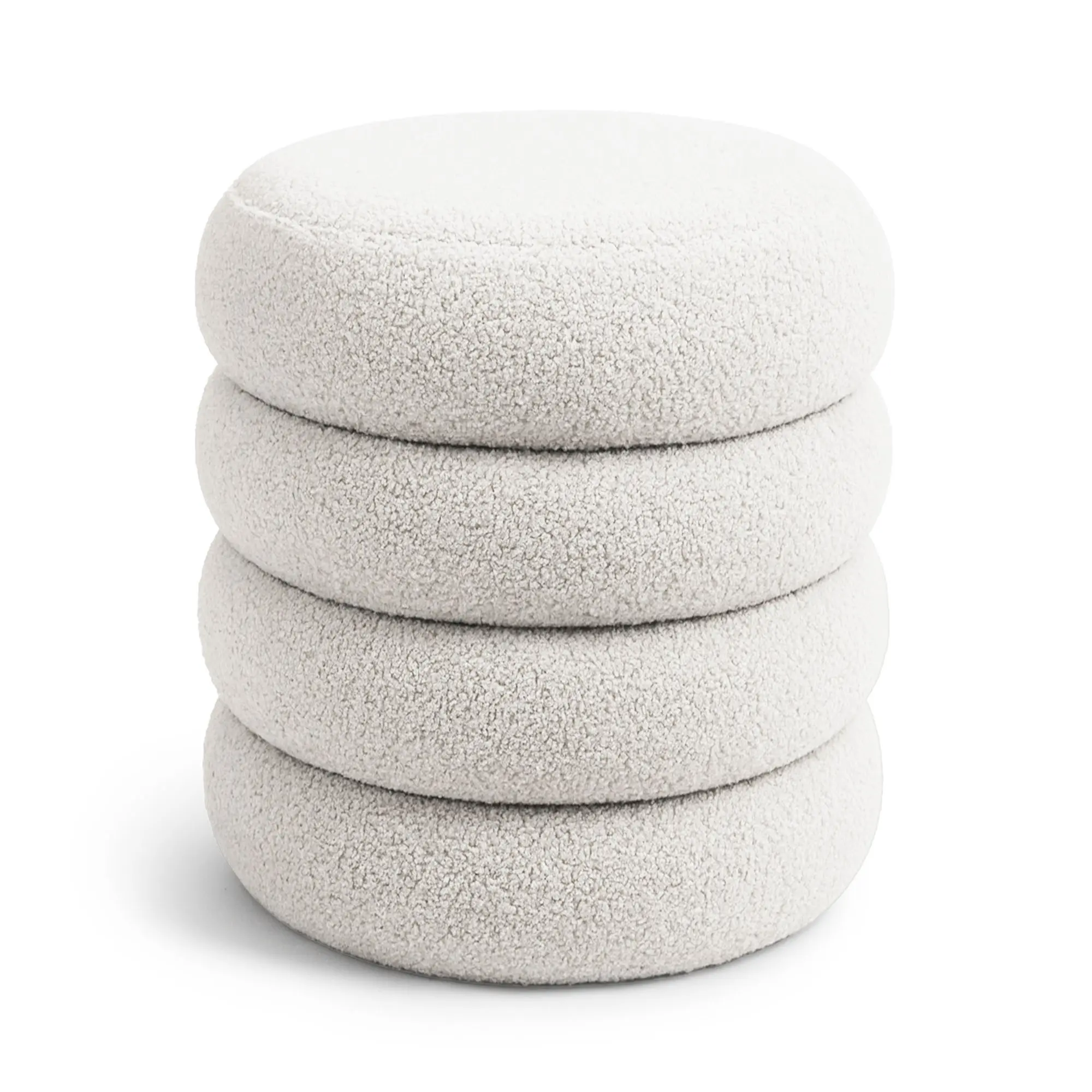 Ak furniture Taburet Snuggo I bílý