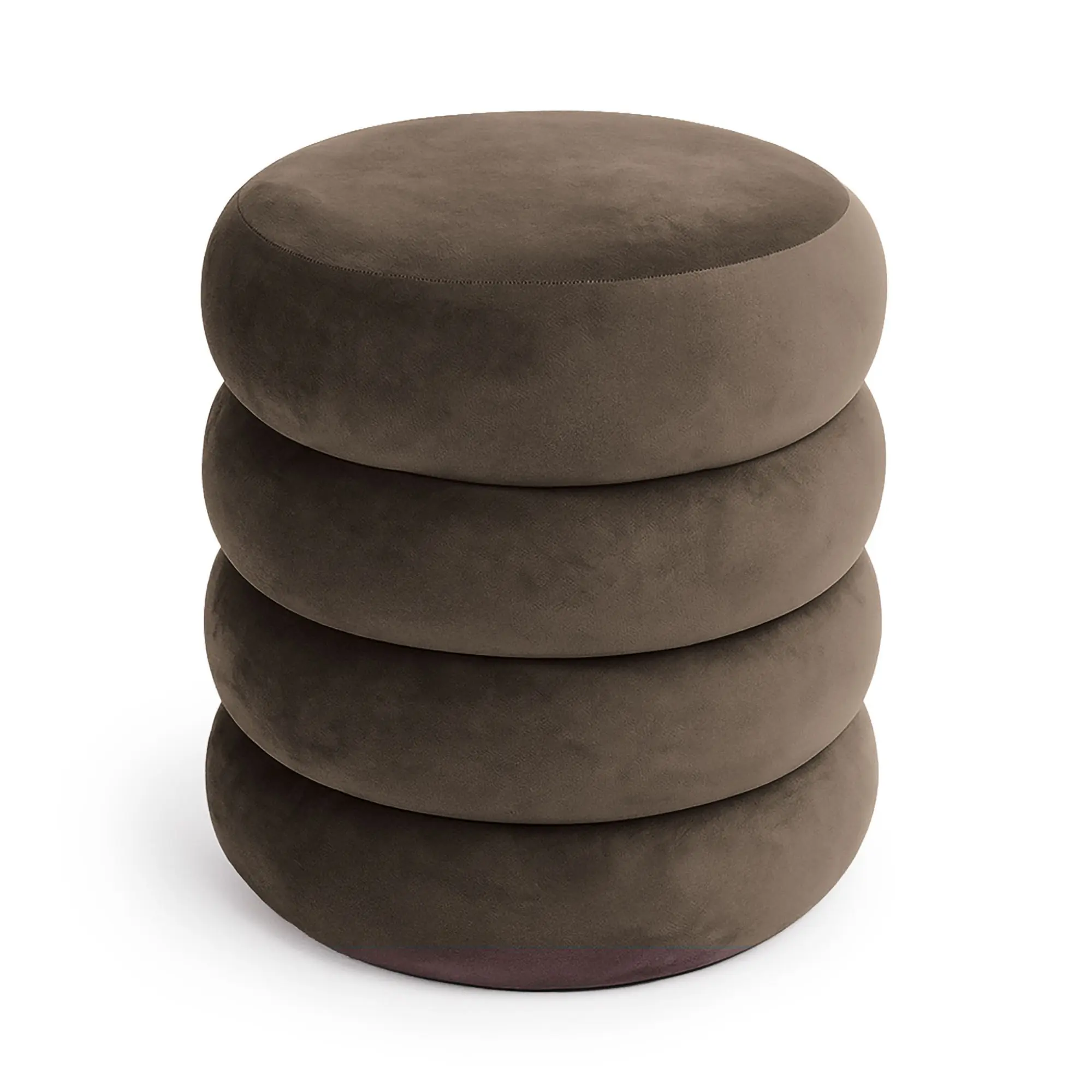 Ak furniture Taburet Snuggo II hnědý