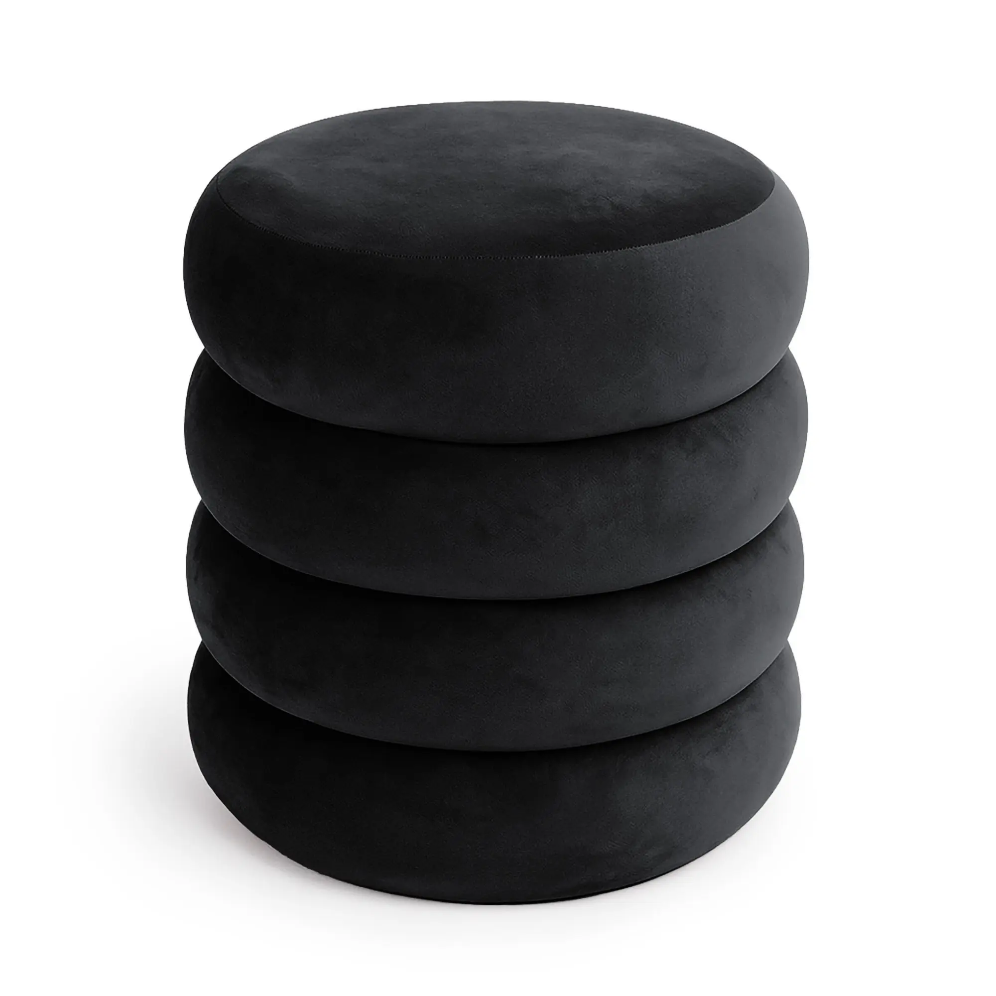 Ak furniture Taburet Snuggo II černý