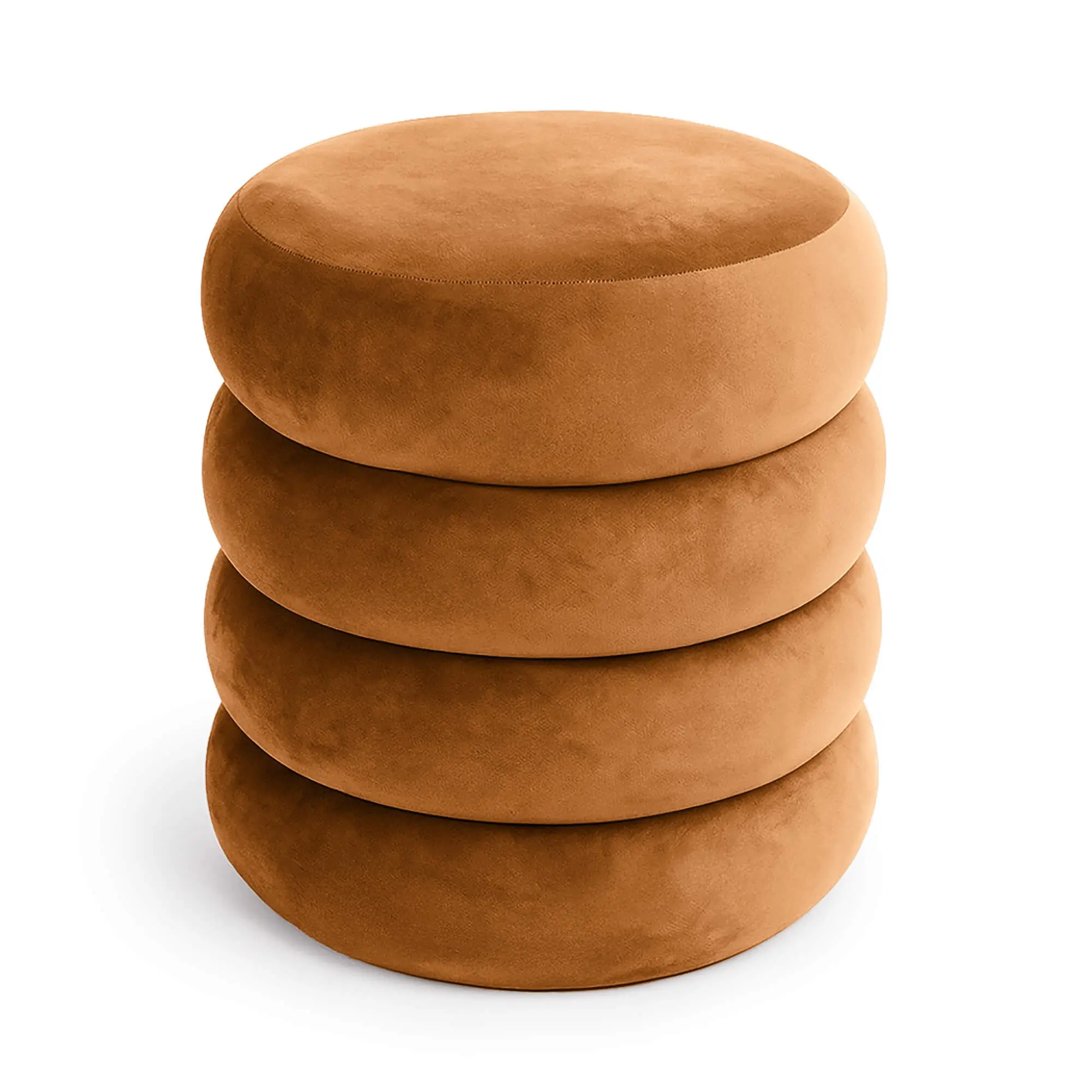 Ak furniture Taburet Snuggo II oranžový