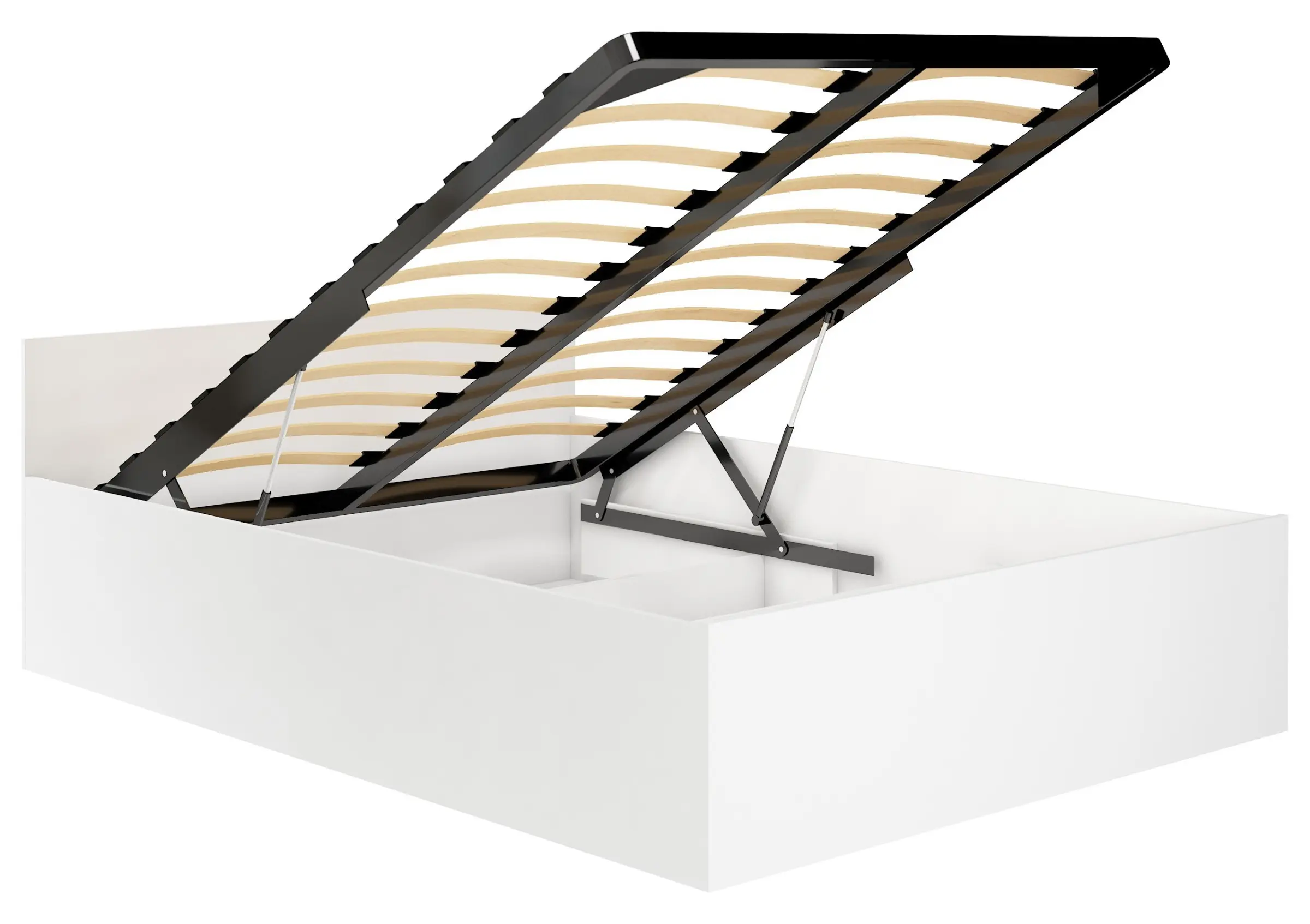 Ak furniture Postel CLP 120x200 cm dvoulůžko s roštem bílé