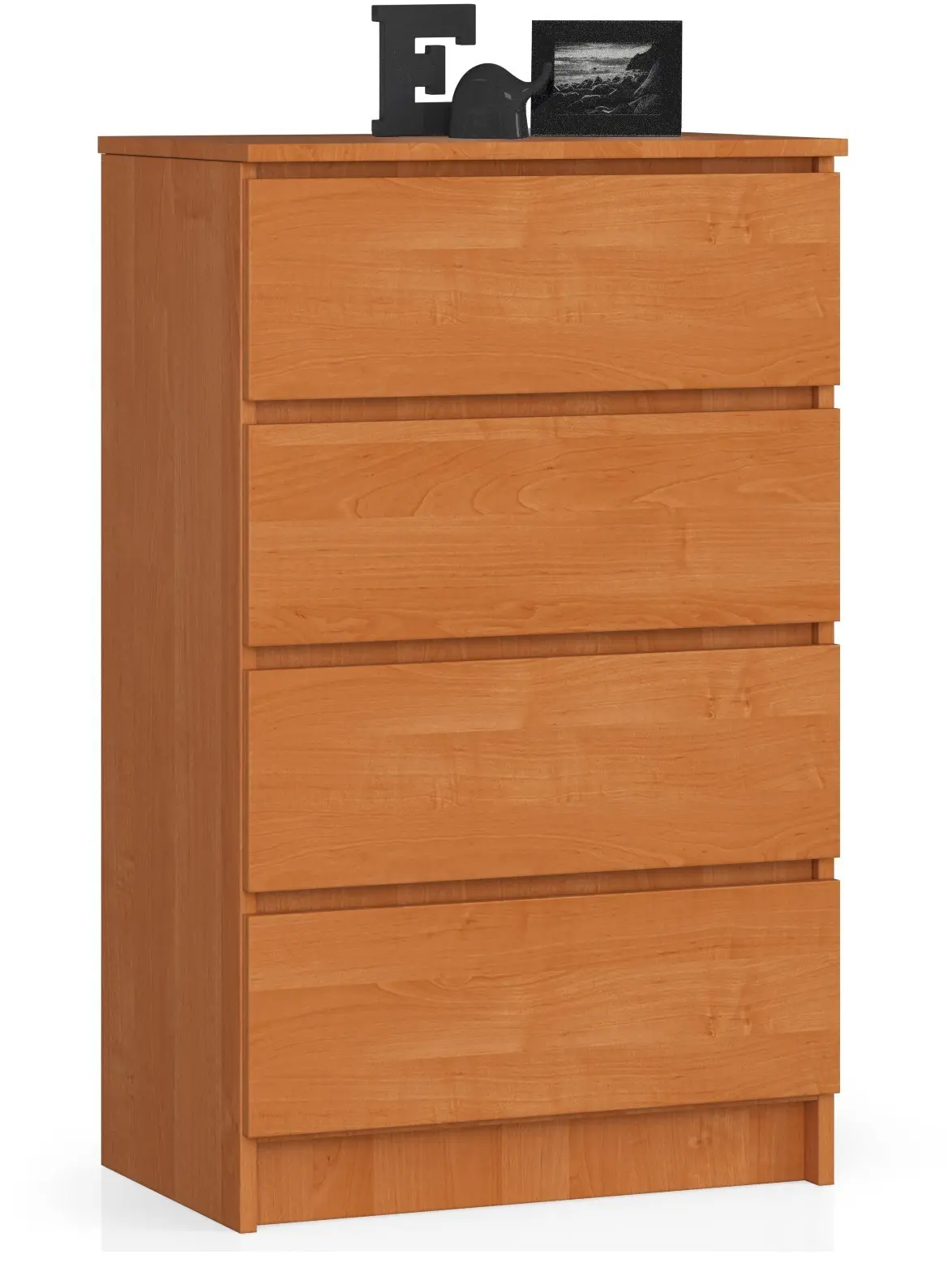 Ak furniture Komoda Kuba 60 cm - 4 šuplíky olše