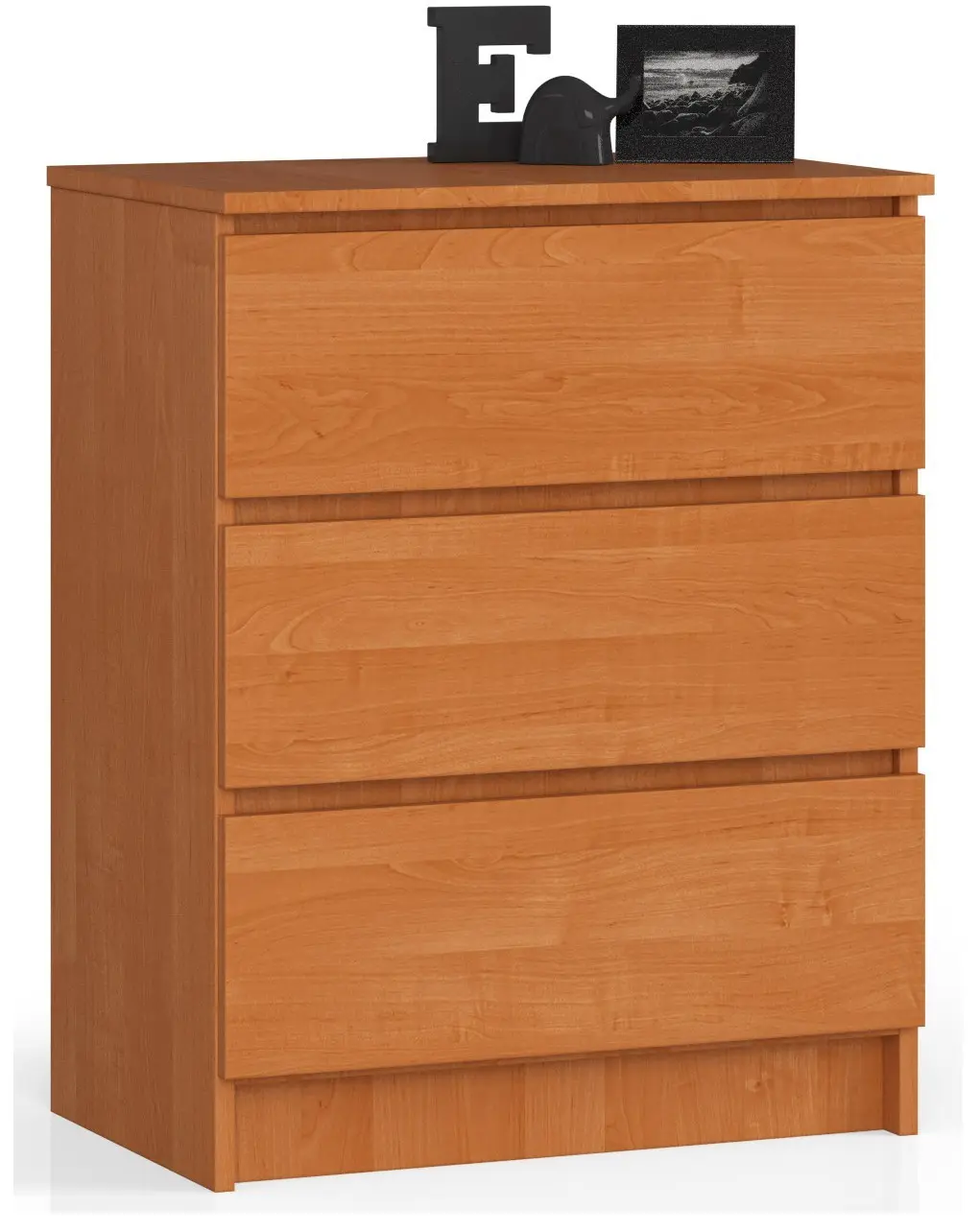 Ak furniture Komoda Kuba 60 cm - 3 šuplíky olše