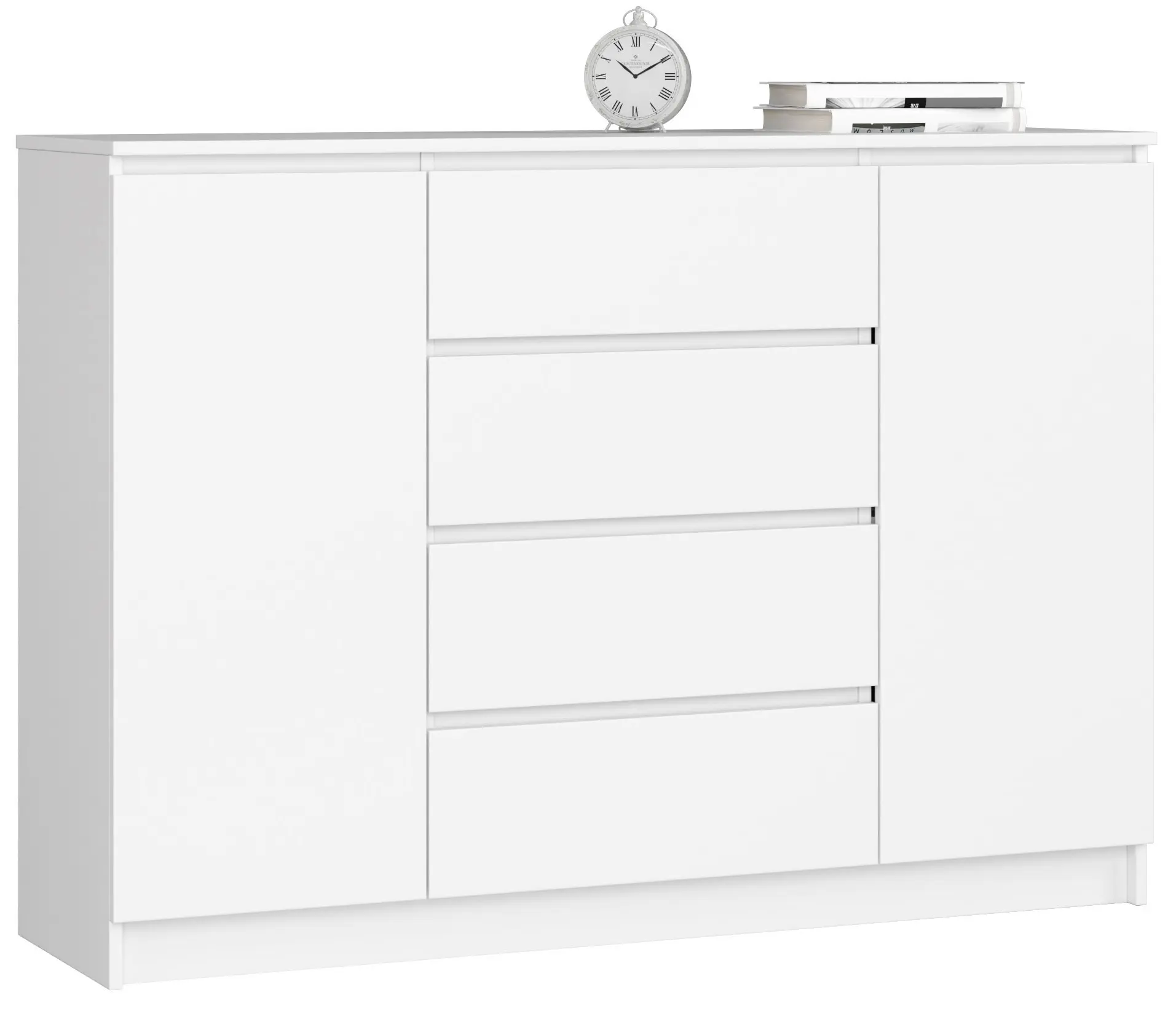 Ak furniture Komoda Kryštof 140 cm bílá