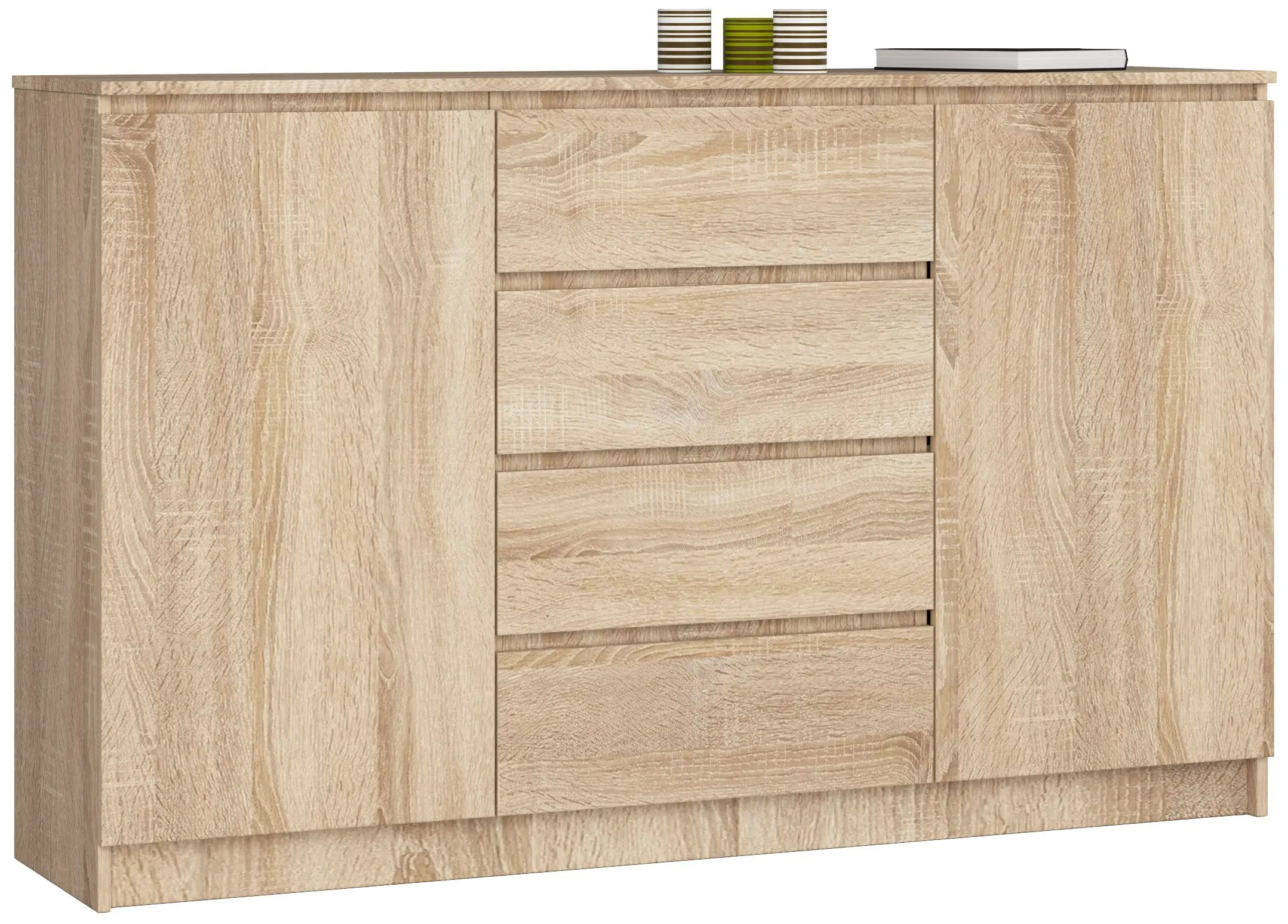 Ak furniture Komoda Tove K 160 cm dub sonoma
