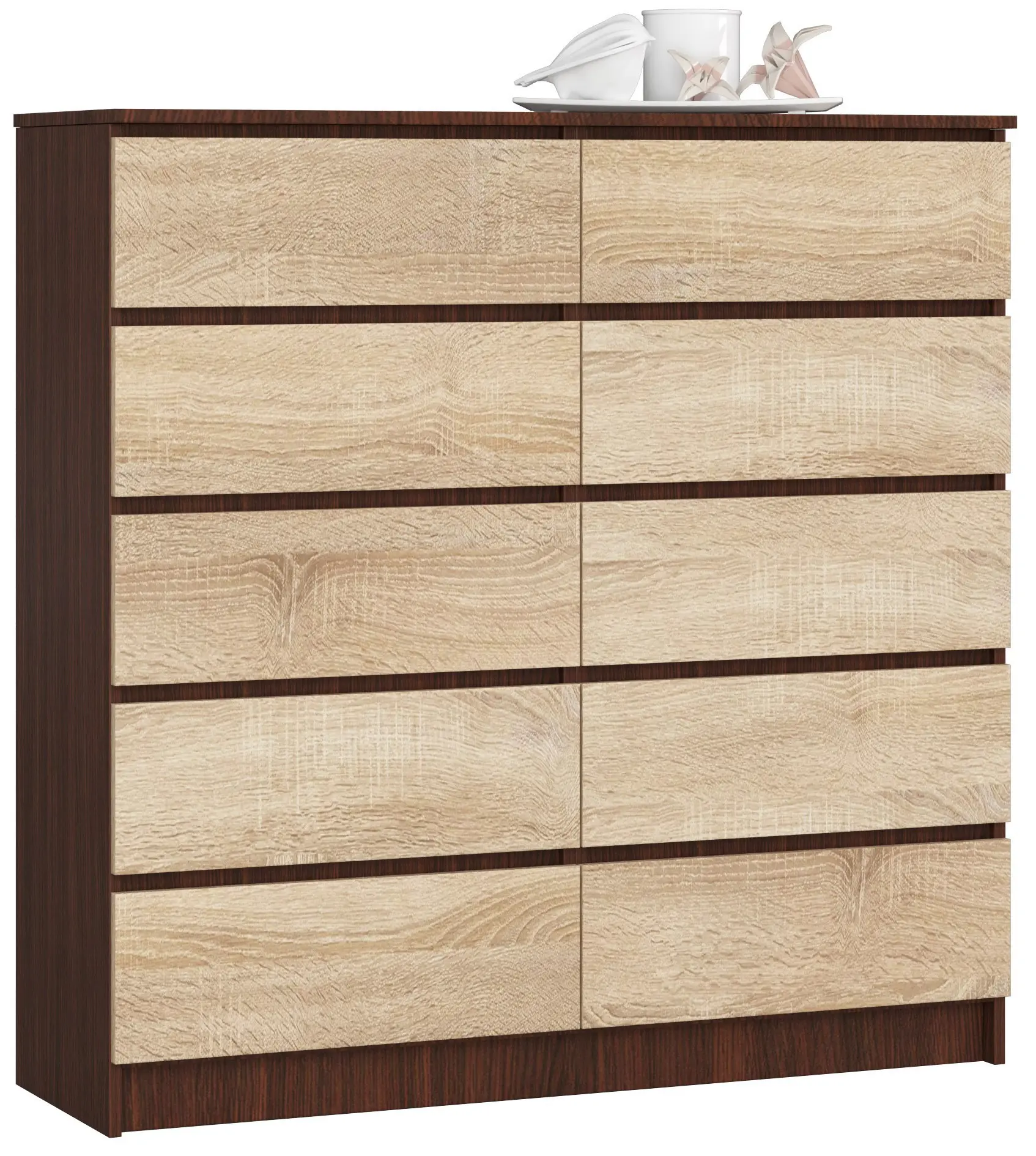Ak furniture Komoda Kuba 120 cm wenge/sonoma